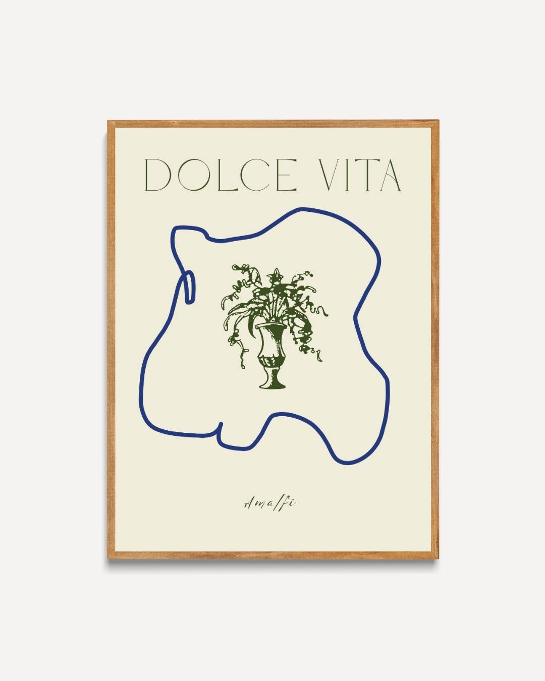 Dolce Vita Amalfi Poster – portret poster als wanddecoratie