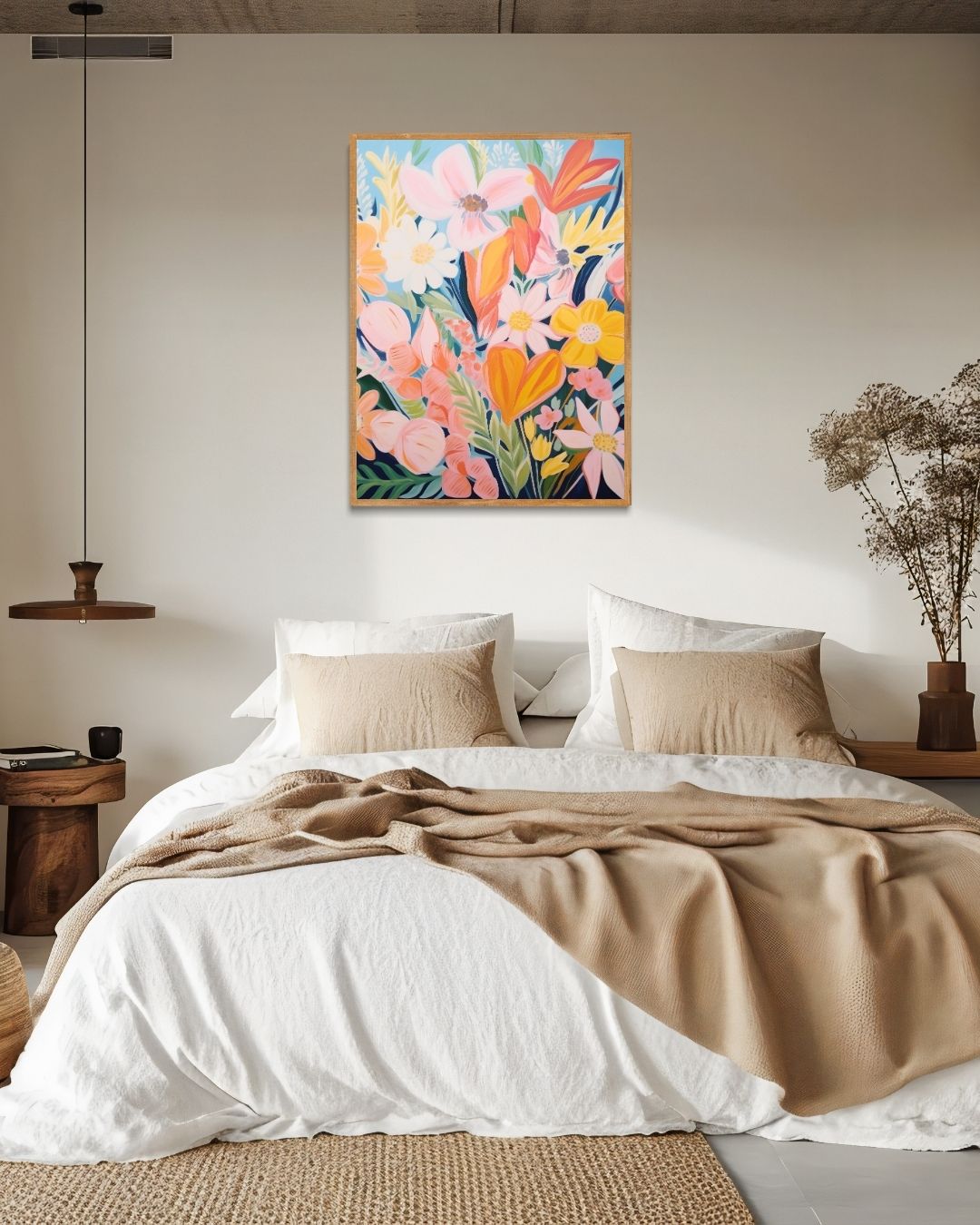 Bloemenpracht Poster – staande poster voor modern interieur