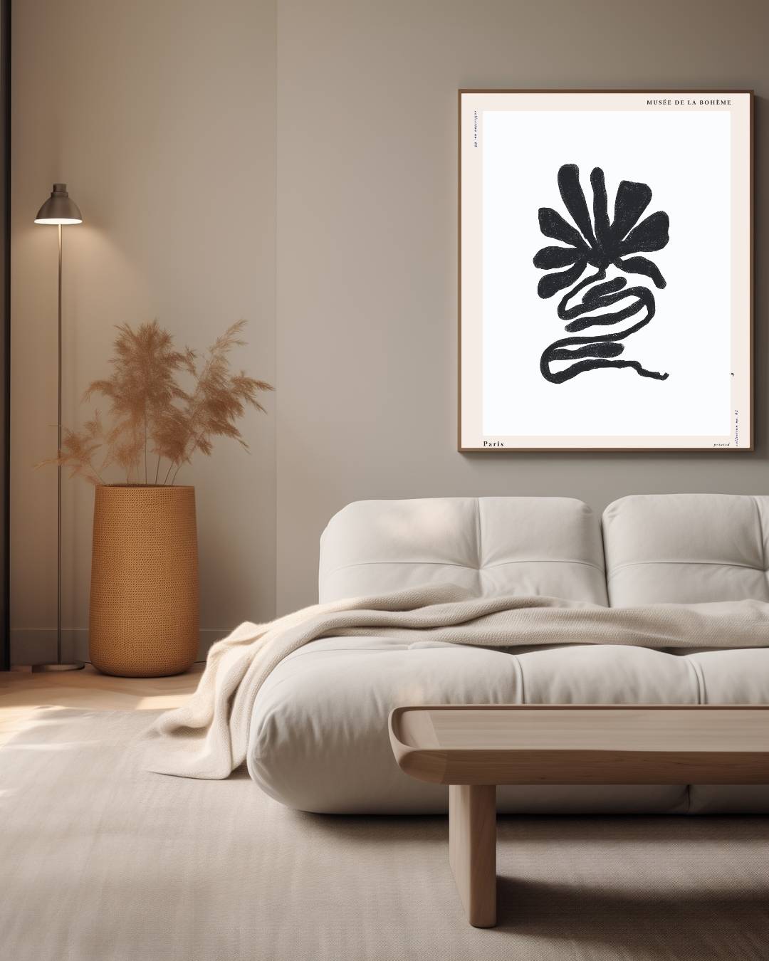 Abstracte natuur Poster – staande poster voor modern interieur