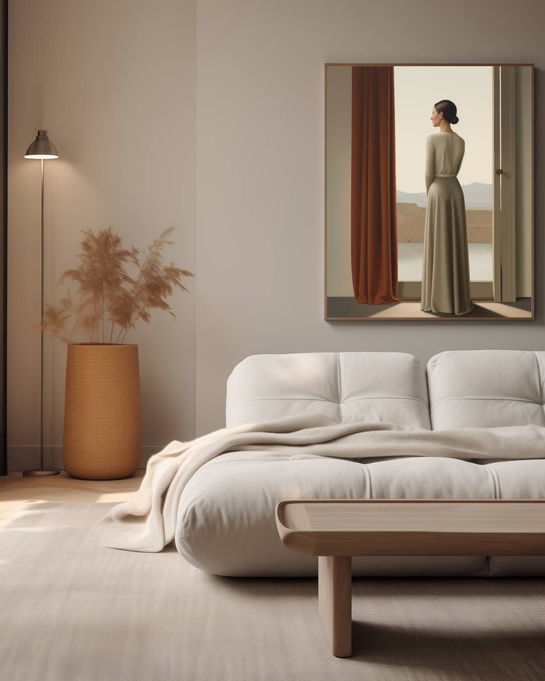 Serene elegance Poster – staande poster voor modern interieur