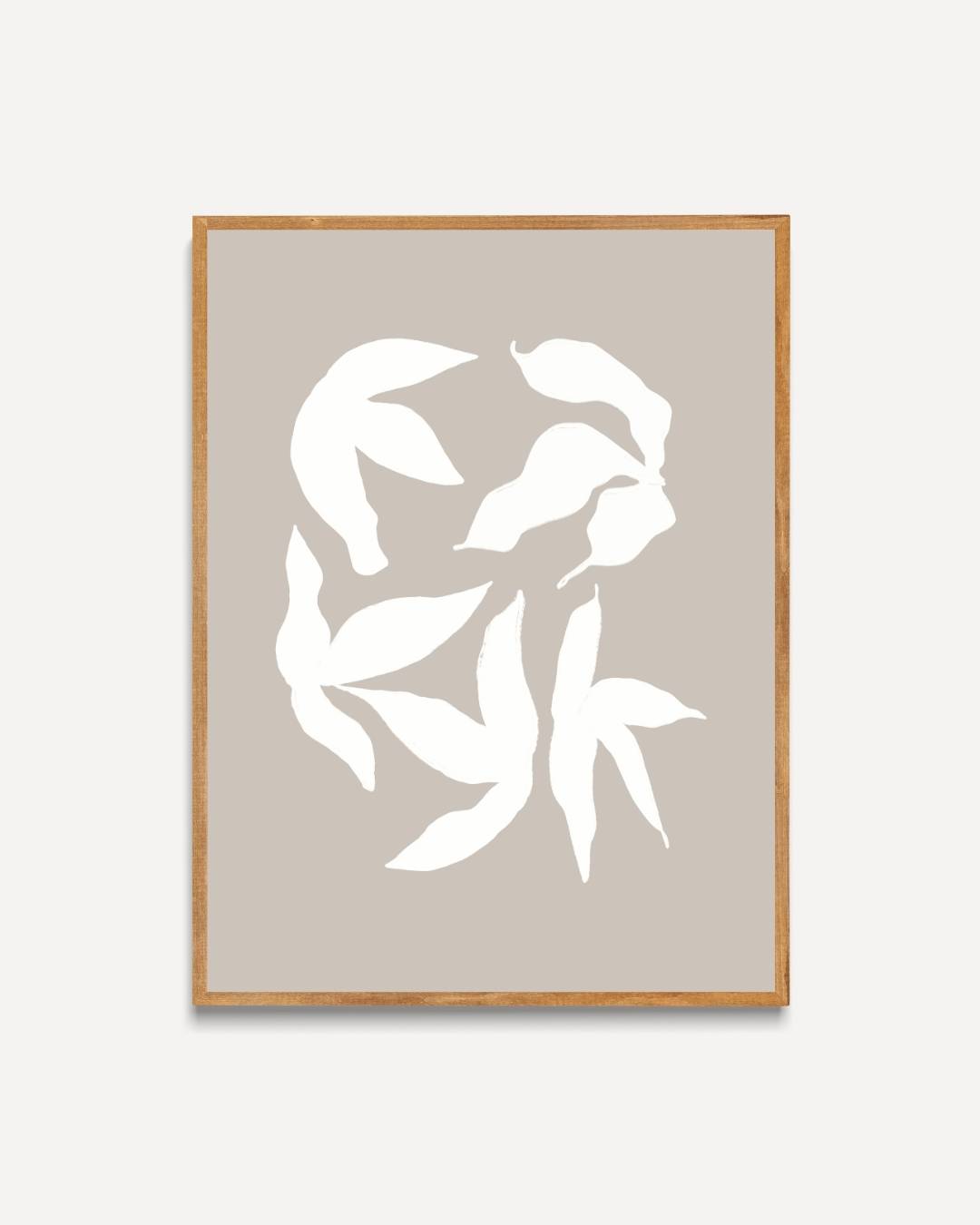 Dynamische oceaanstructuur Poster – portret poster als wanddecoratie