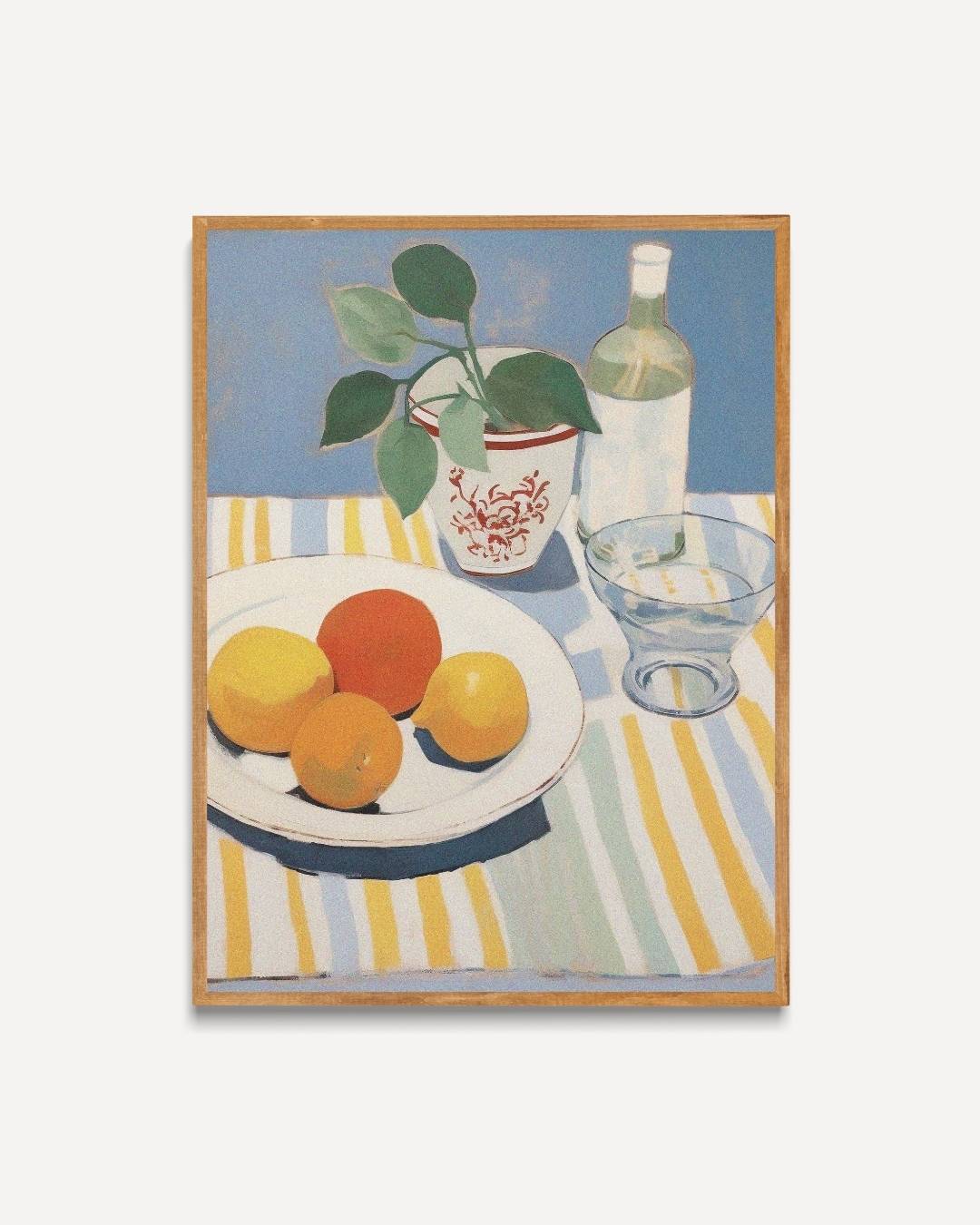 Stilleven met fruit en vaas Poster – portret poster als wanddecoratie