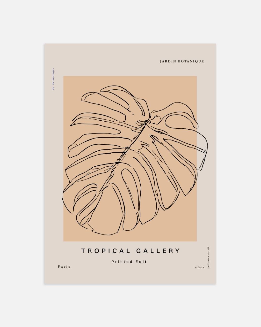 Tropical monstera Poster – portret wanddecoratie van WallArtistic
