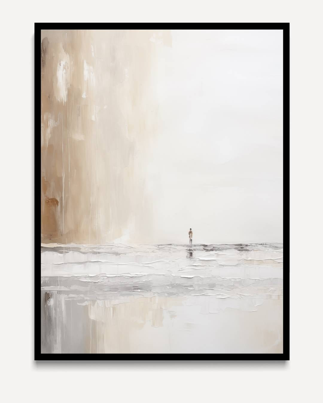 Alleen aan de waterlijn – portret kunstwerk als wanddecoratie