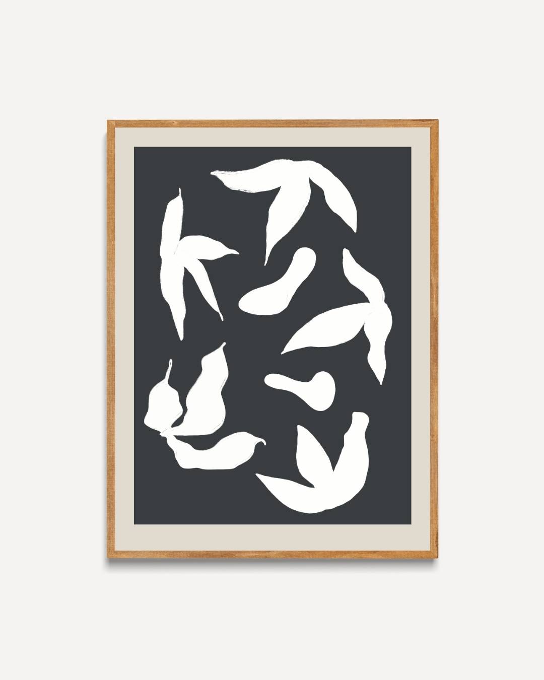 Zachte organische contouren Poster – portret poster als wanddecoratie
