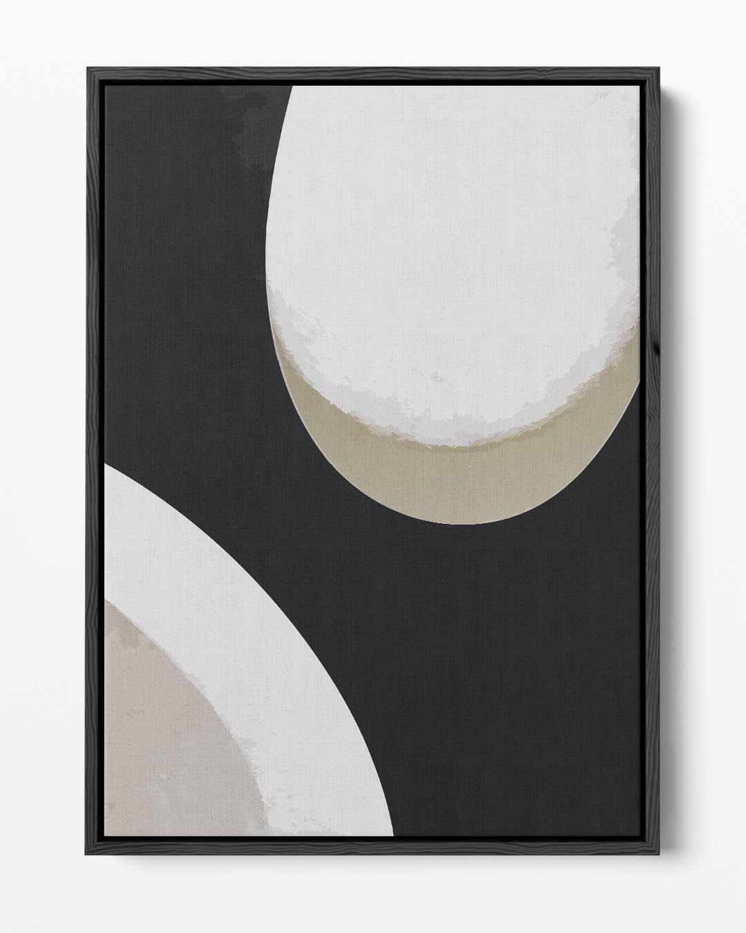 Abstracte Rondingen – portret kunstwerk als wanddecoratie