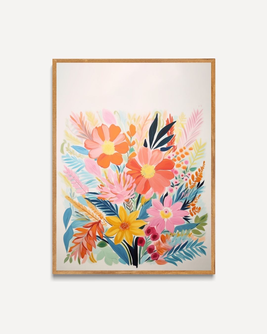 Bloemenboeket Poster – portret poster als wanddecoratie