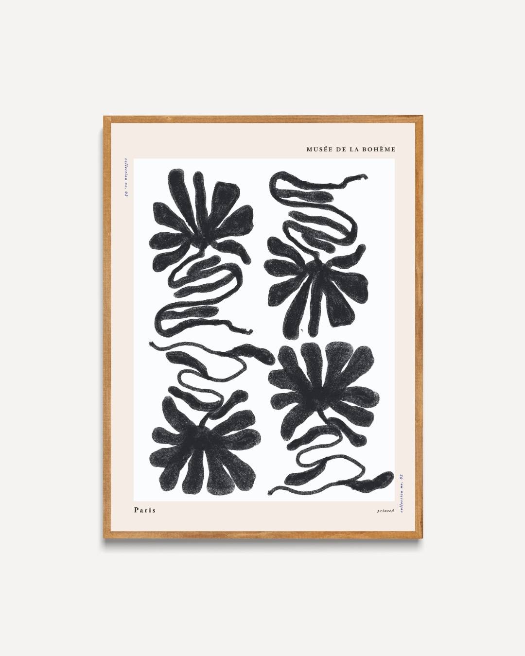 Lijnenspel flora Poster – portret poster als wanddecoratie