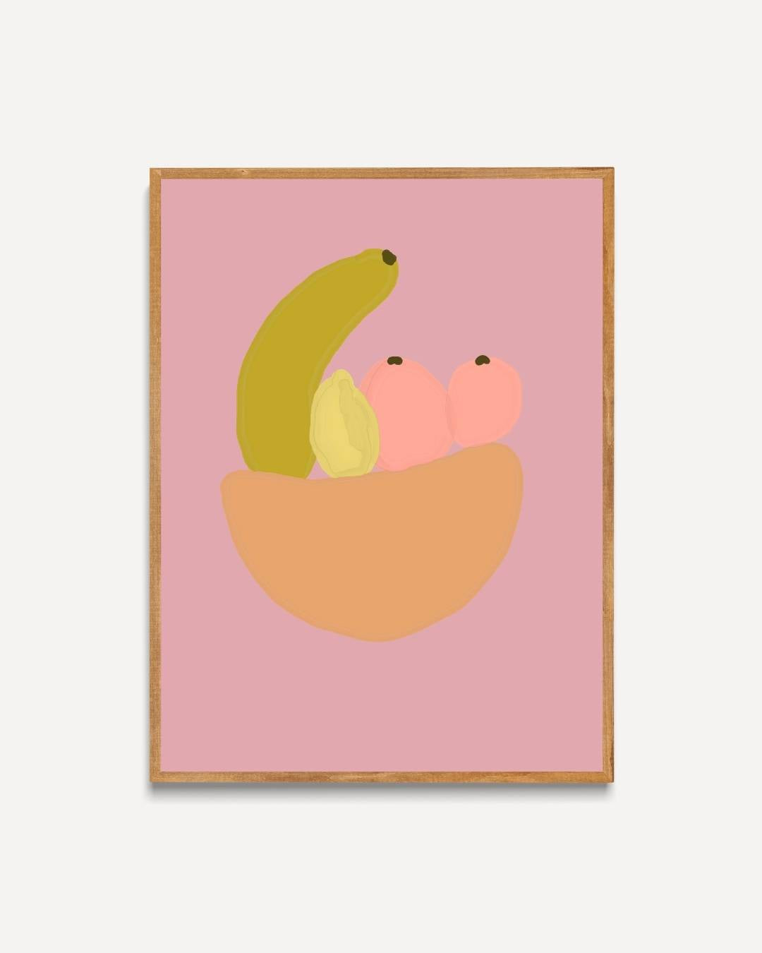 Abstracte fruitschaal Poster – portret poster als wanddecoratie