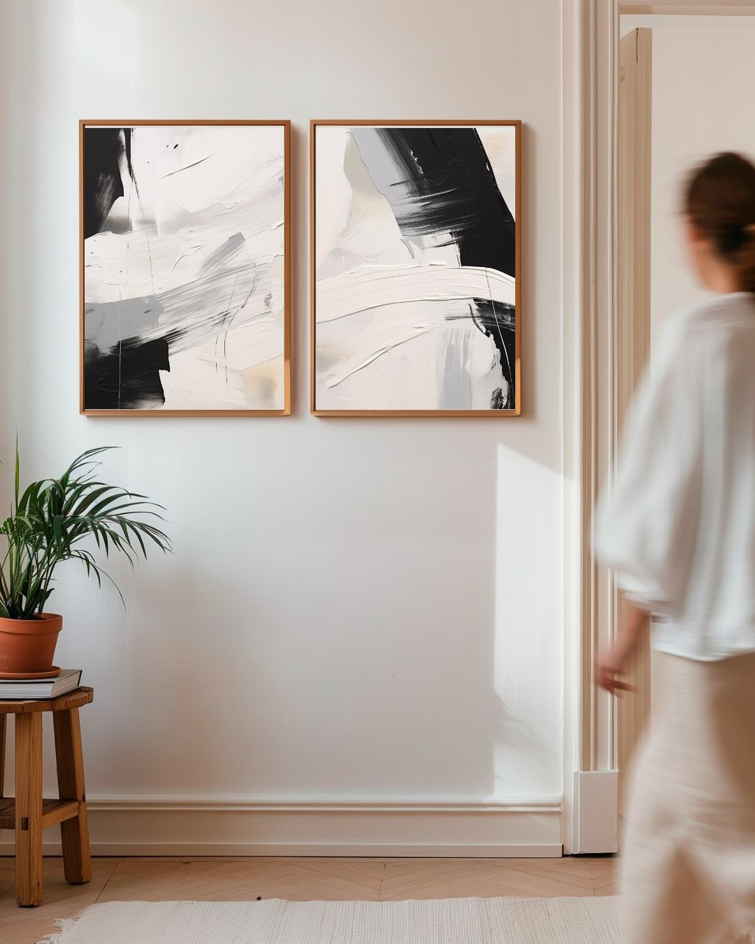 Abstract Balance Posterset – 2-luik posterset als wanddecoratie