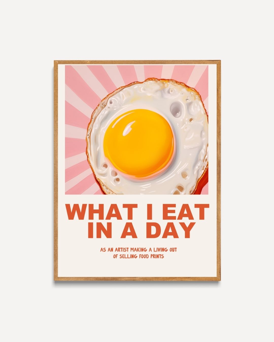 What I eat in a day Poster – portret poster als wanddecoratie