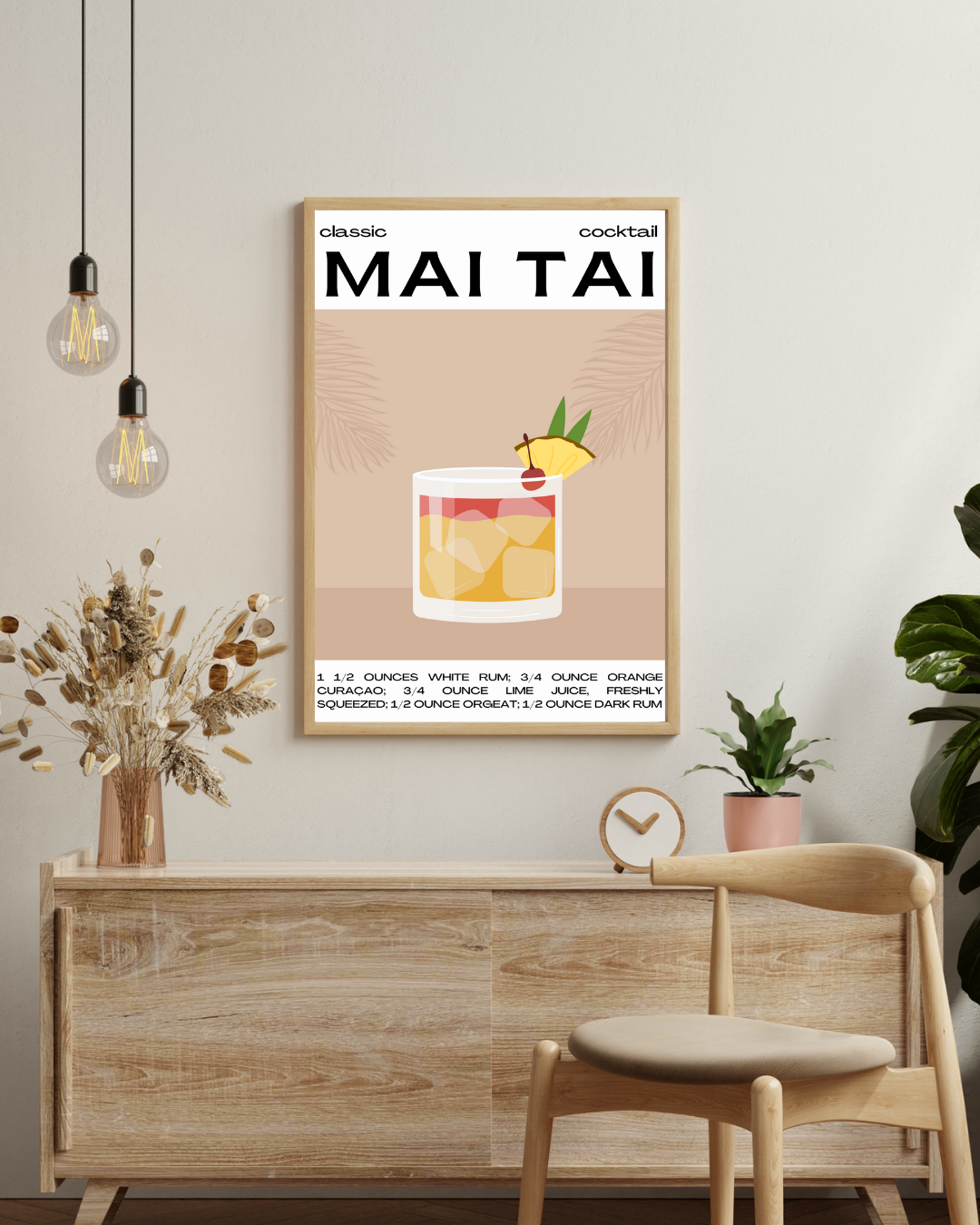 Mai Tai Poster – staande poster voor modern interieur