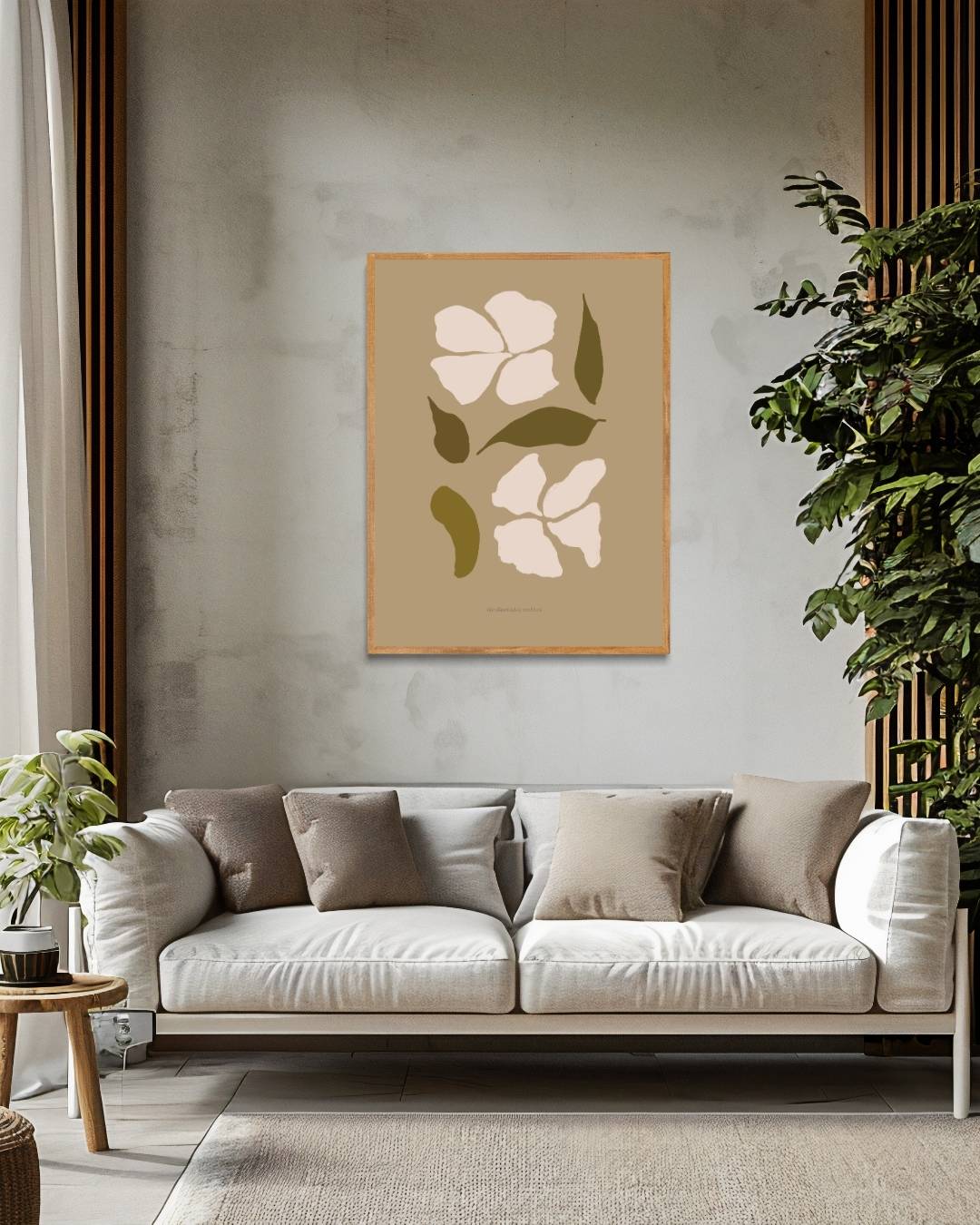 Jardin bohème blauwe accenten poster – staande poster voor modern interieur