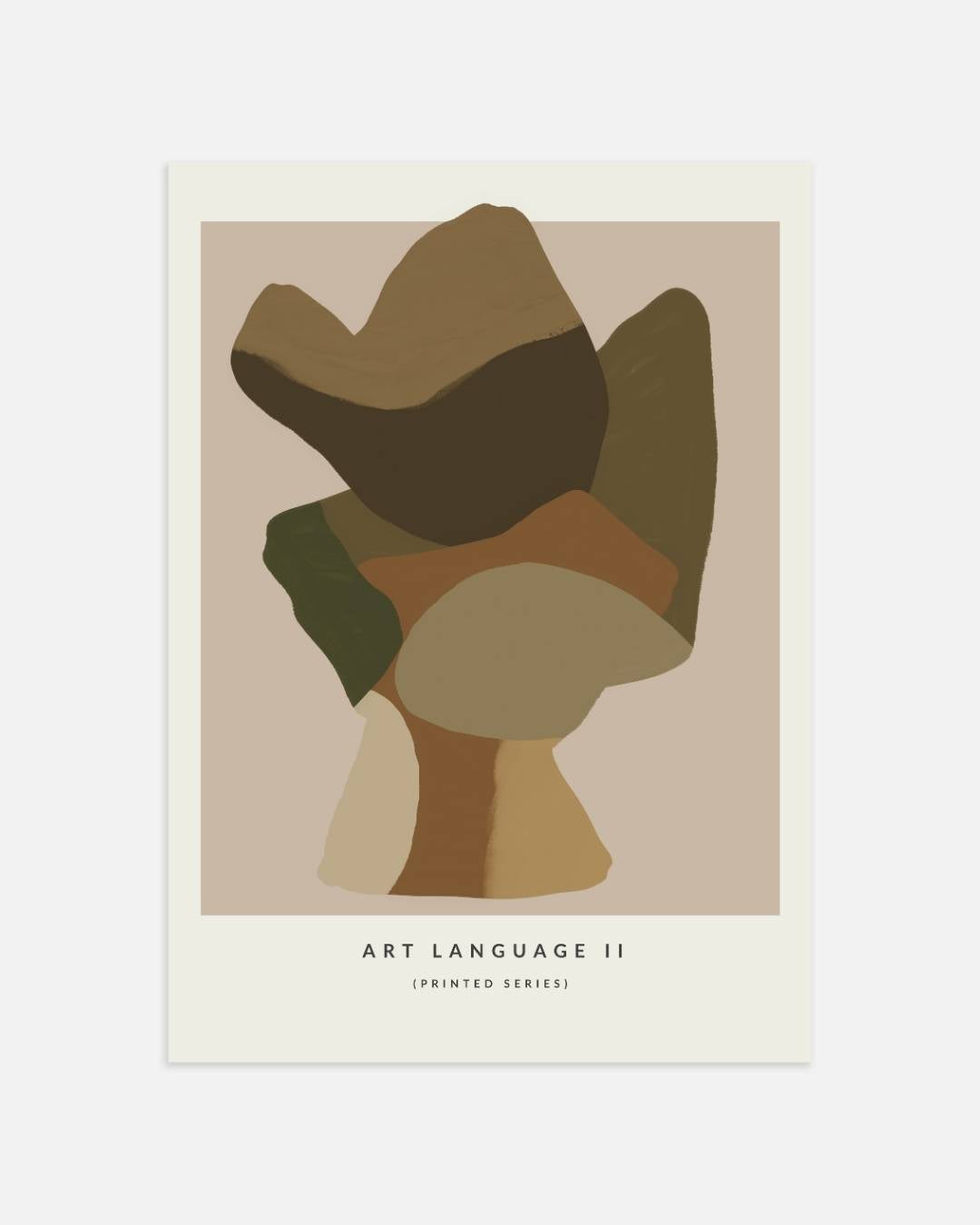 Abstracte sculptuur Poster – portret wanddecoratie van WallArtistic