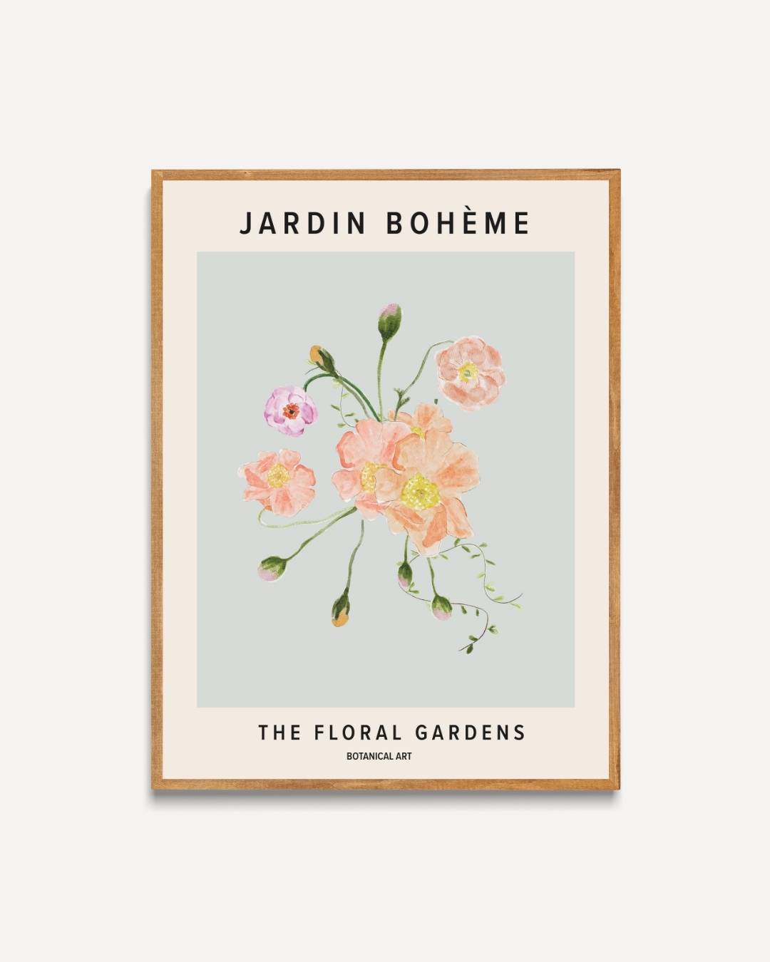 The floral gardens Poster – portret poster als wanddecoratie