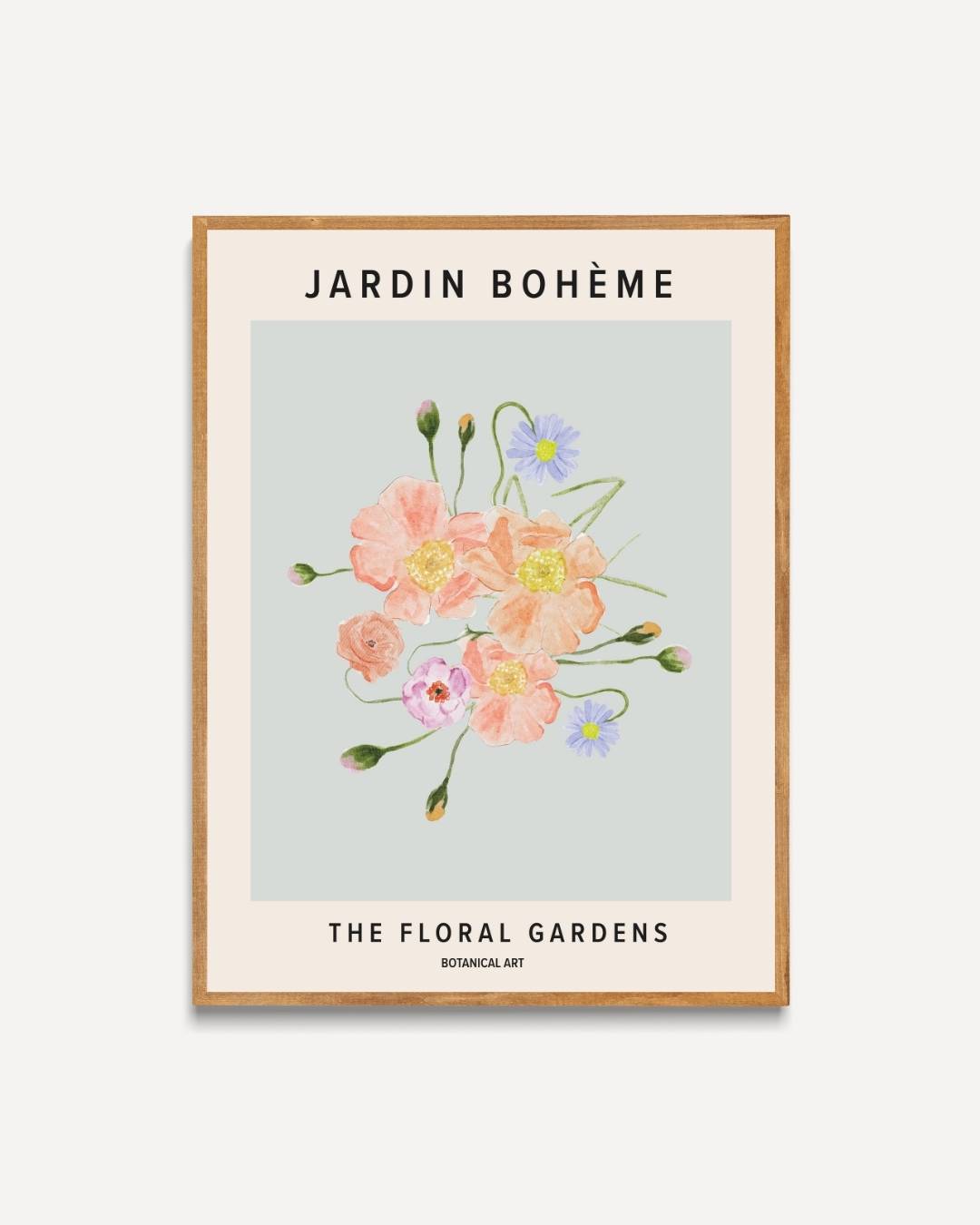 Jardin Bohème eetkamer – portret poster als wanddecoratie