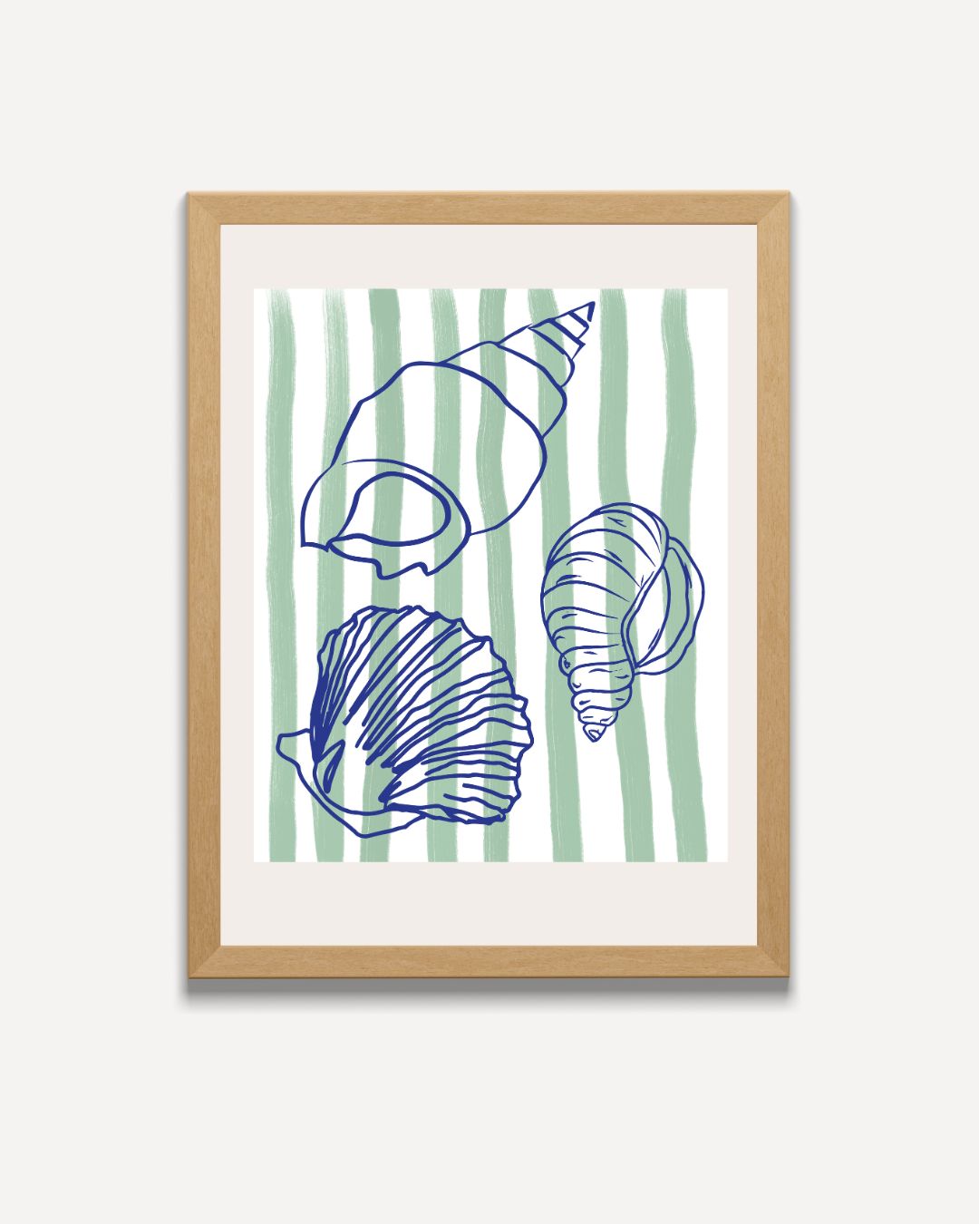 Schelpen Poster – portret poster als wanddecoratie