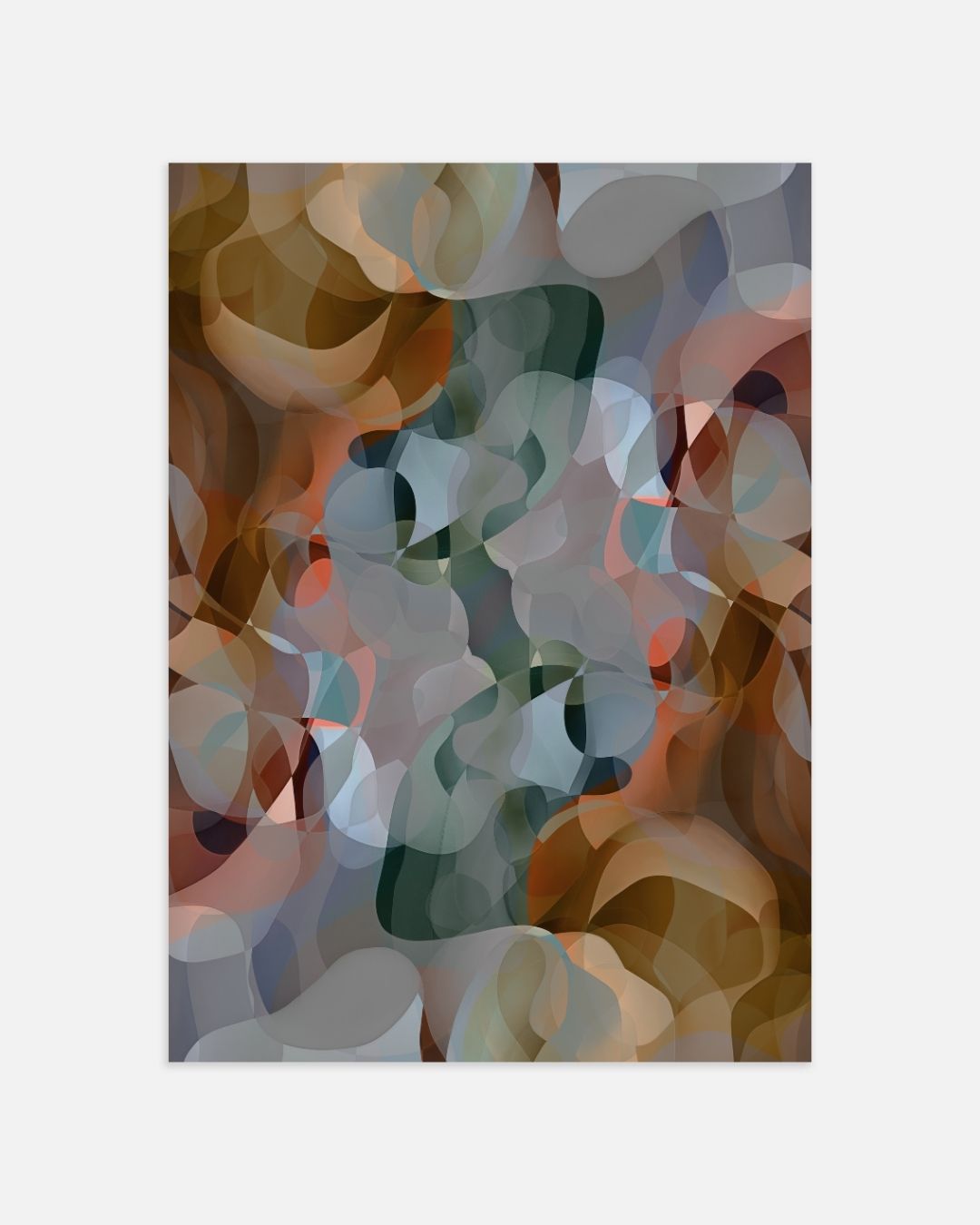 Symphony of Shapes Poster – portret wanddecoratie van WallArtistic