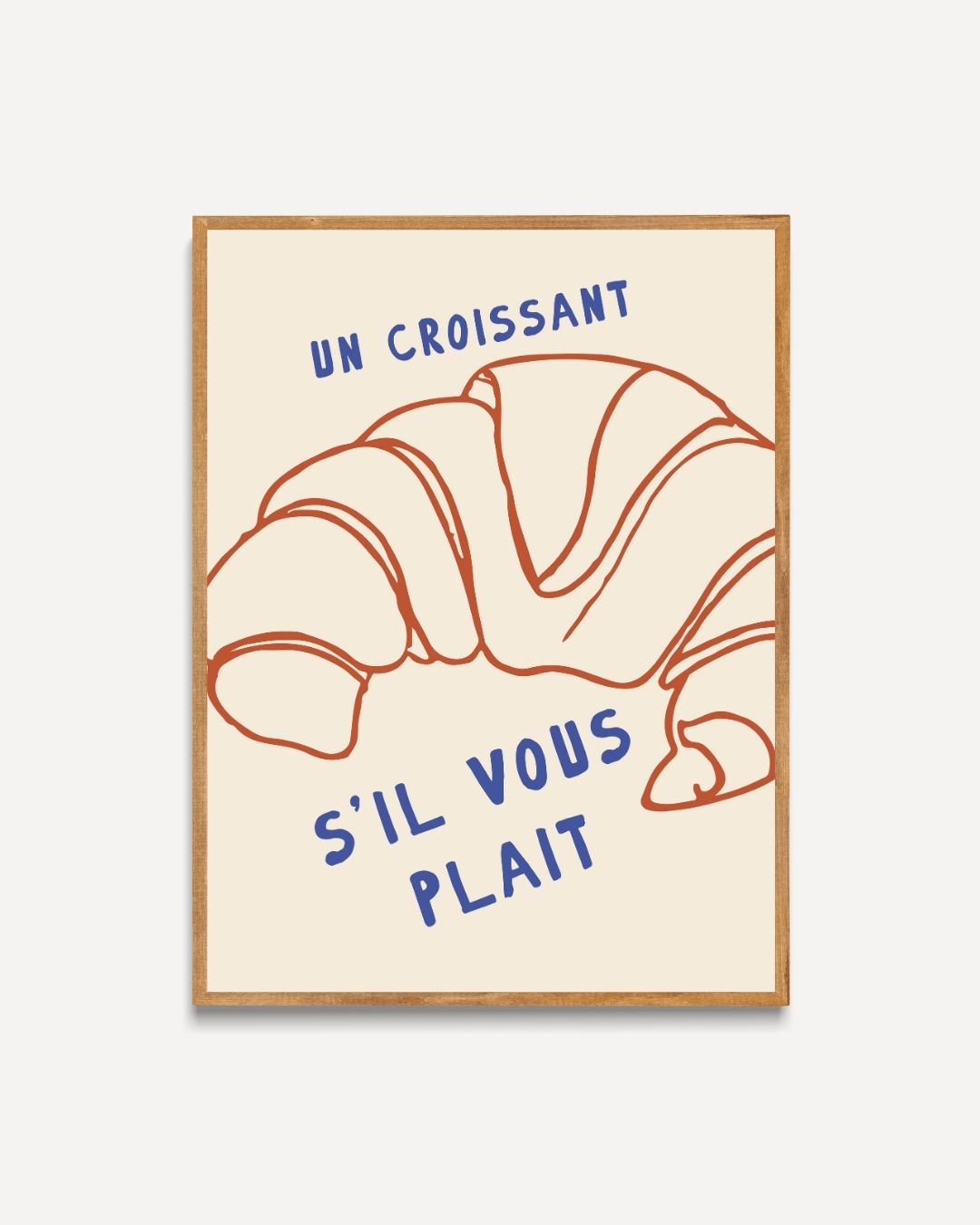 Un Croissant Poster – portret poster als wanddecoratie