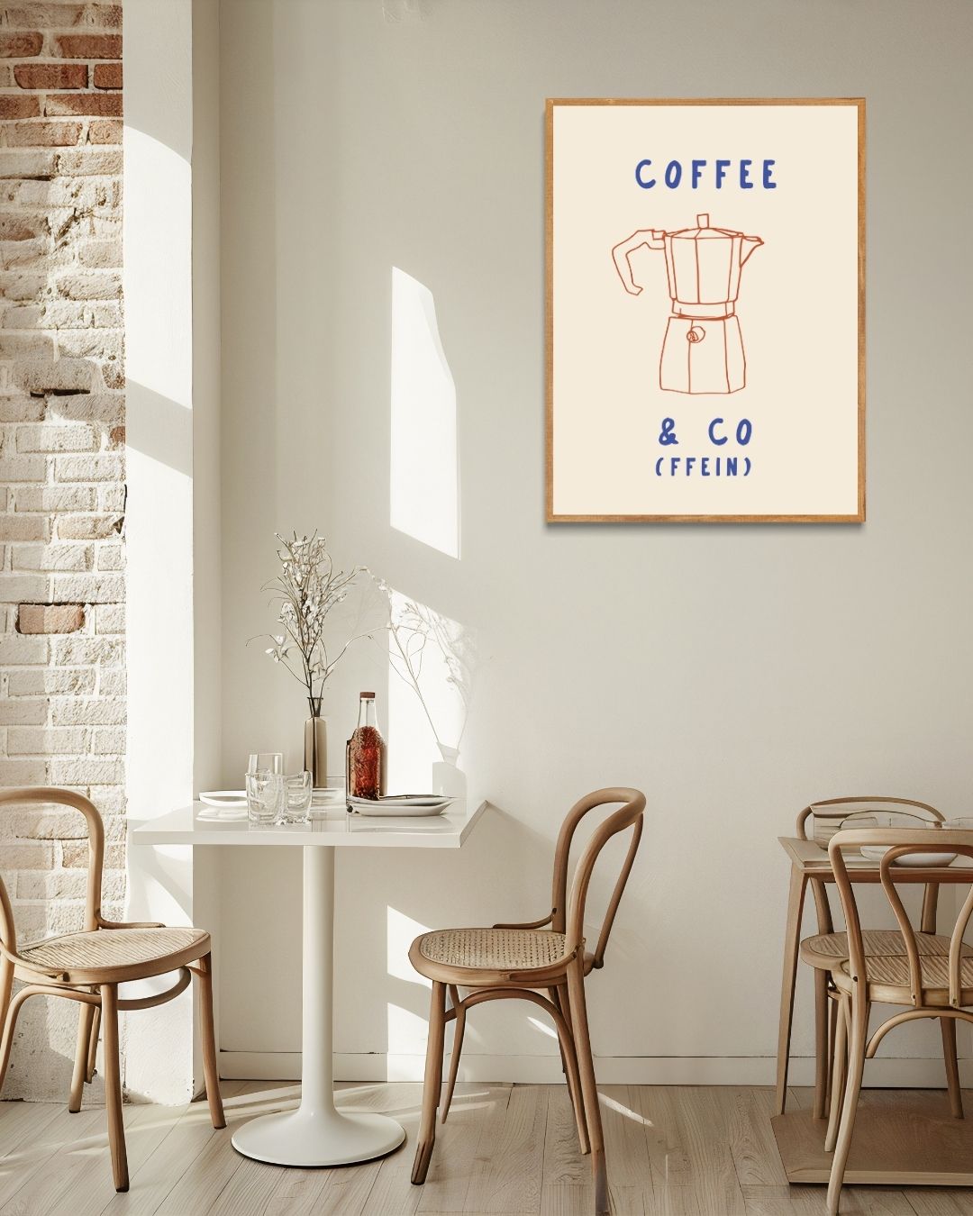Coffee & Co Poster – staande poster voor modern interieur