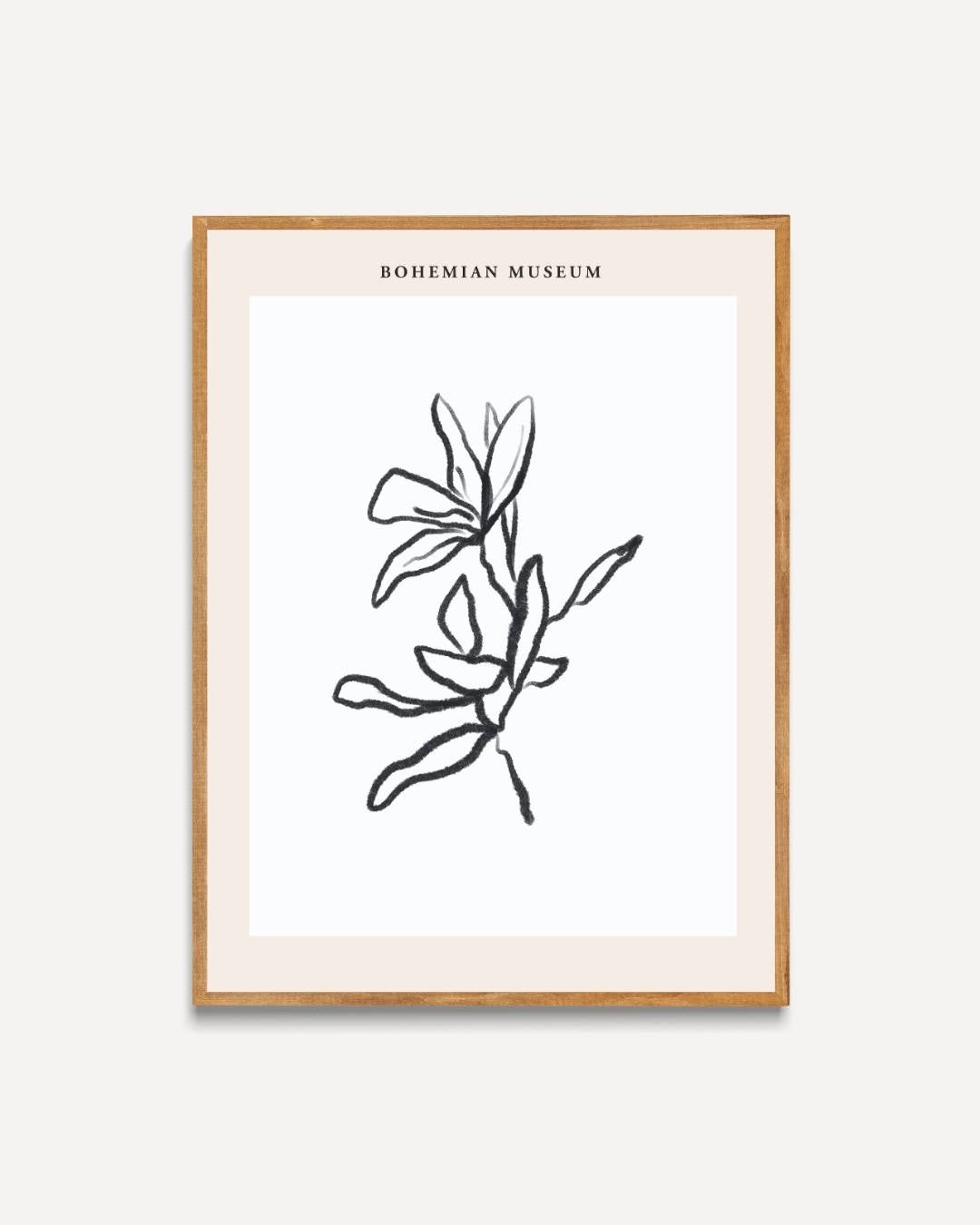 Minimalistische botanica Poster – portret poster als wanddecoratie