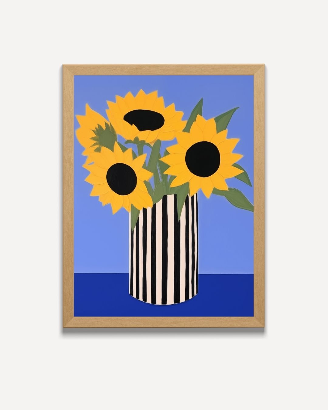 Stralende Zonnebloemen Poster – portret poster als wanddecoratie