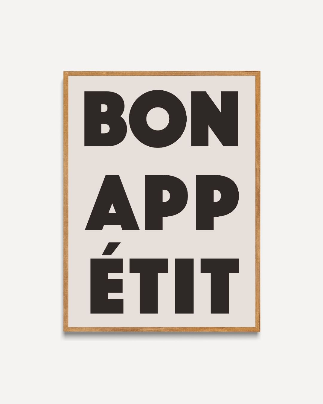 Bon Appétit Poster – portret poster als wanddecoratie