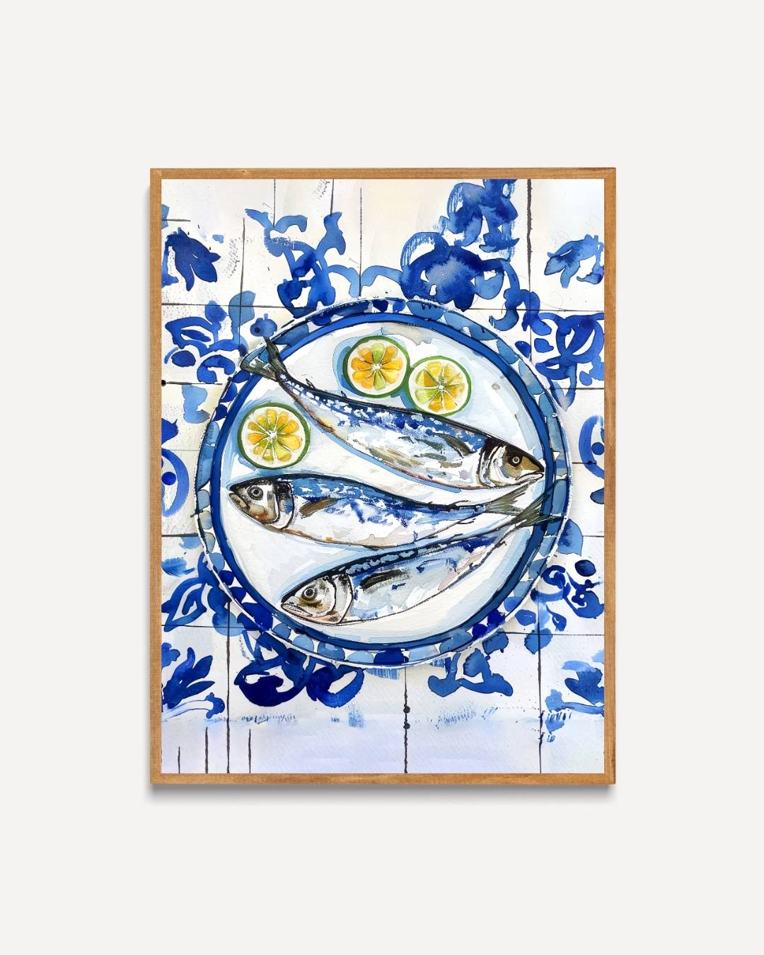 Vis op het bord Poster – portret poster als wanddecoratie