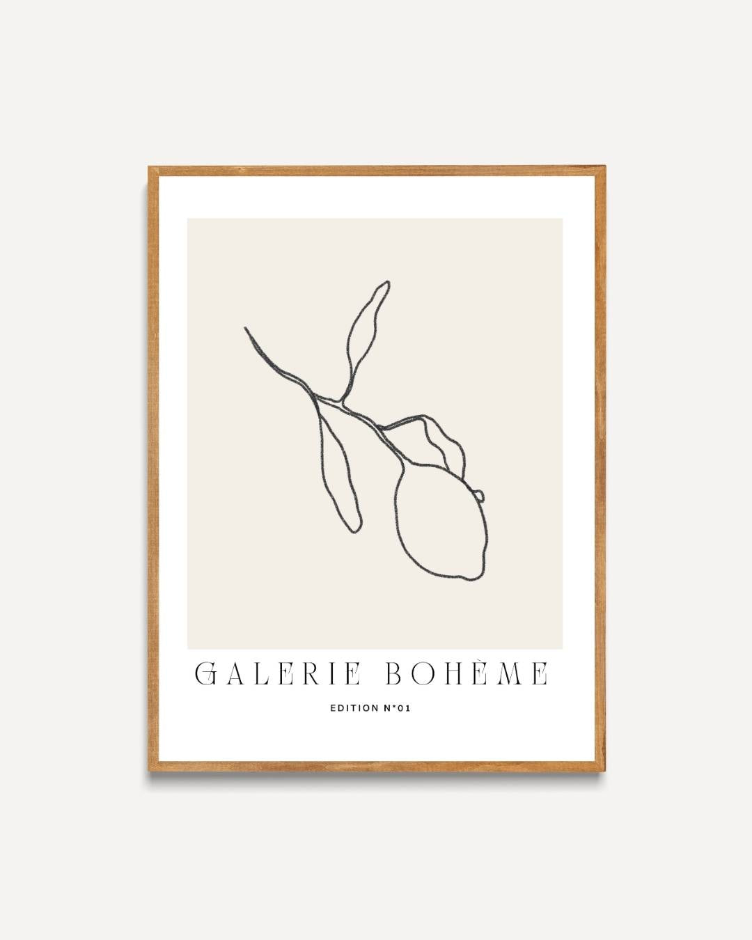 Tak met citroen Poster – portret poster als wanddecoratie
