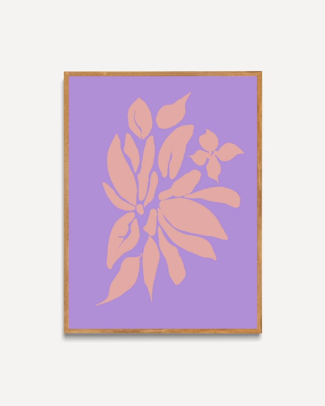 Abstracte bloemvormen Poster – portret poster als wanddecoratie