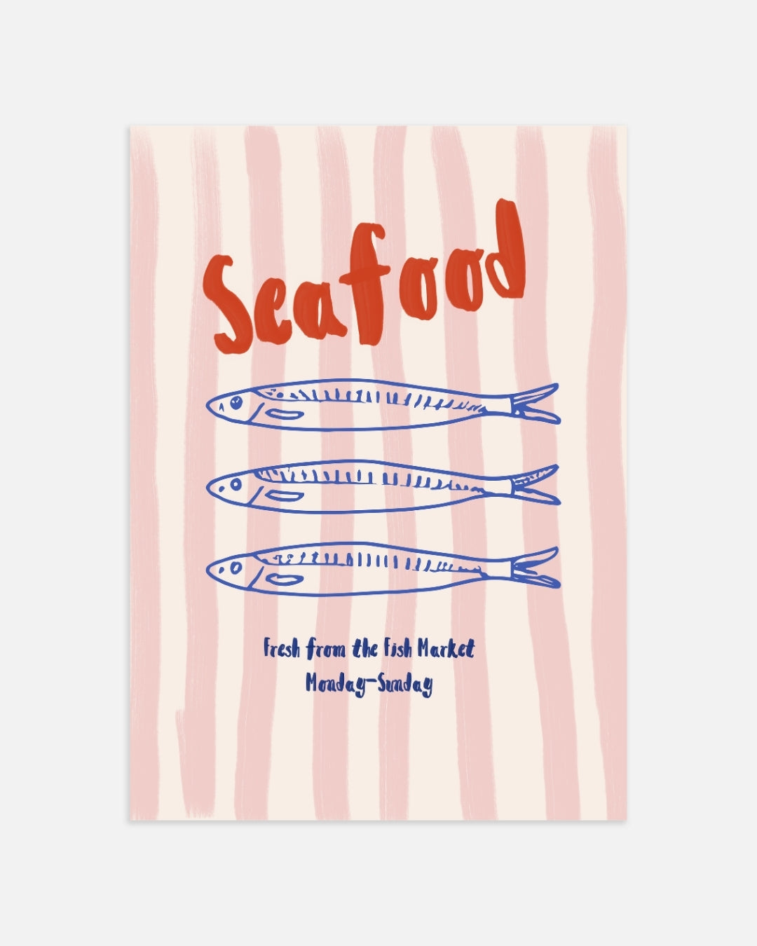 Seafood Markt Poster – portret poster als wanddecoratie, afbeelding 4