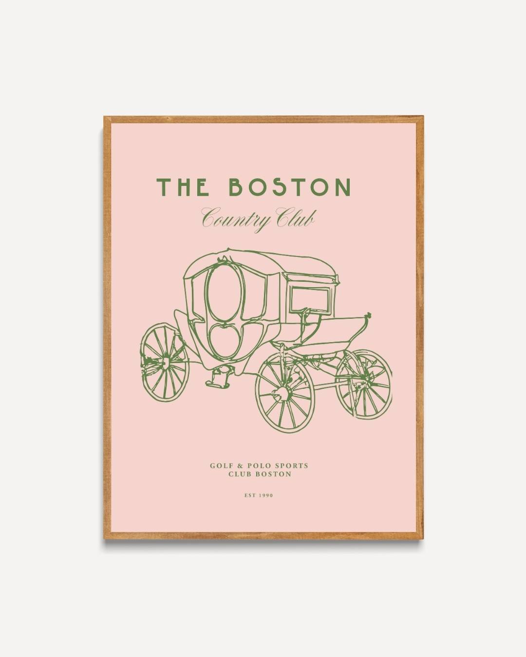 The Boston koets Poster – portret poster als wanddecoratie