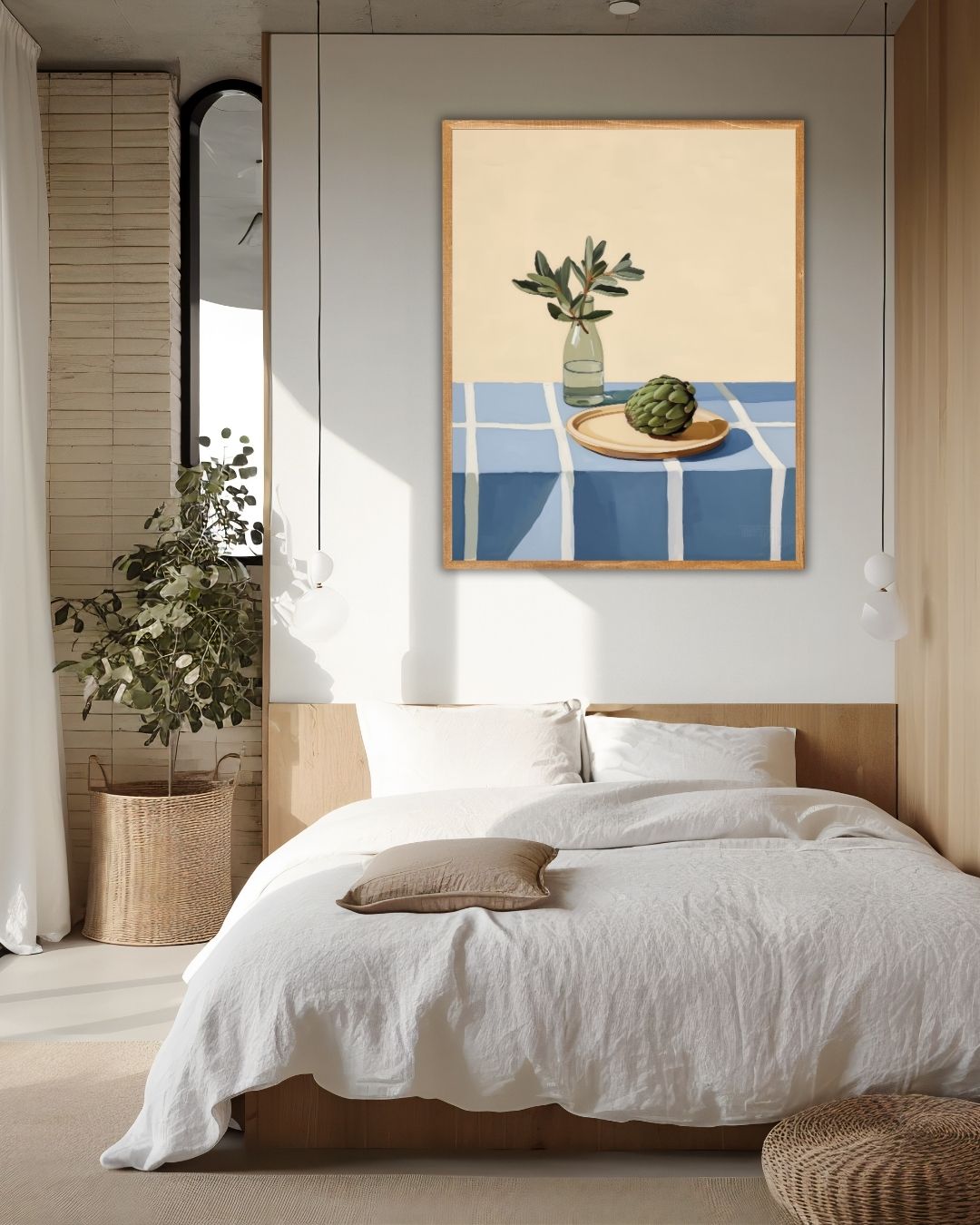 Rustieke Tafelschoonheid Poster – staande poster voor modern interieur