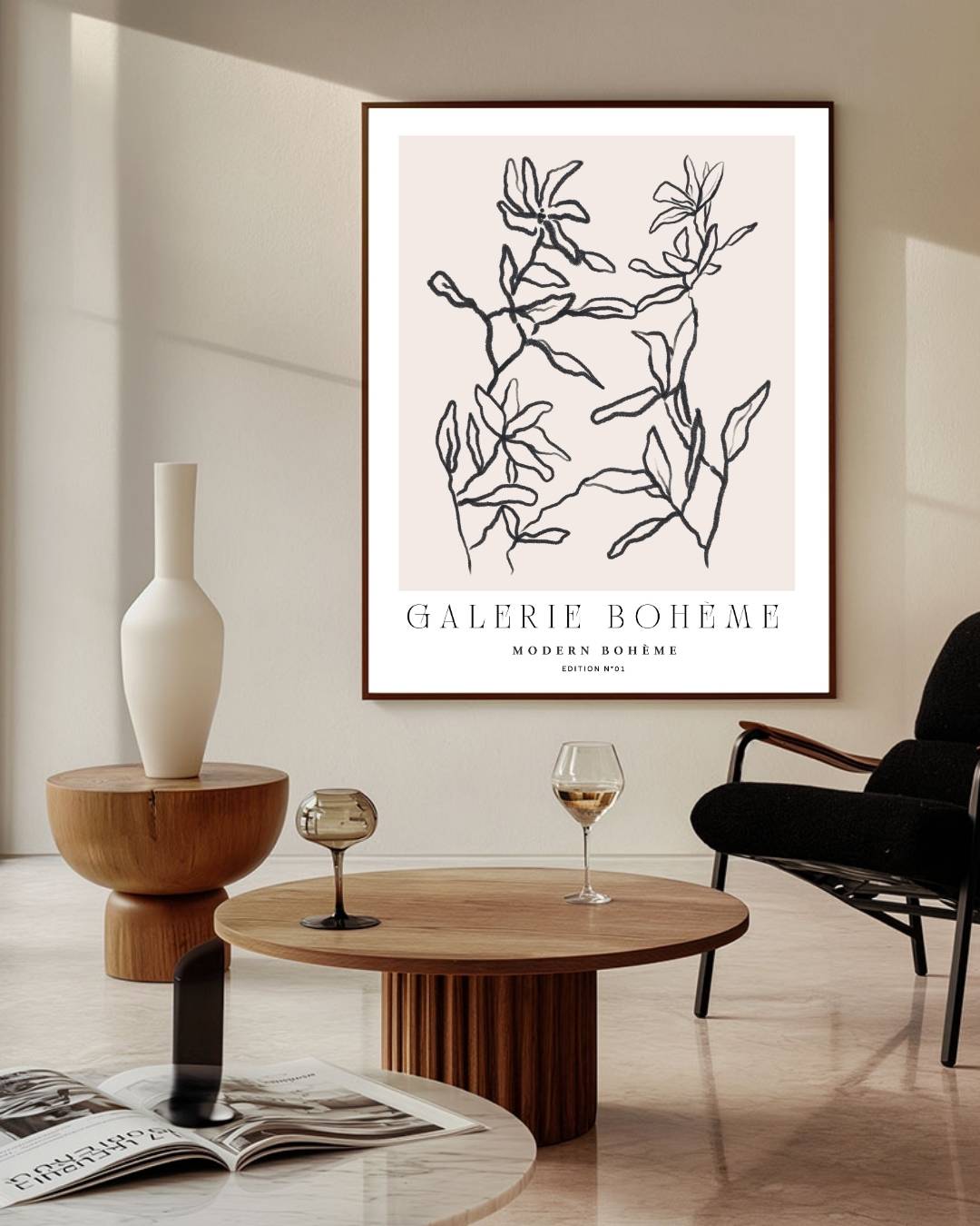 Zachte natuur Poster – staande poster voor modern interieur