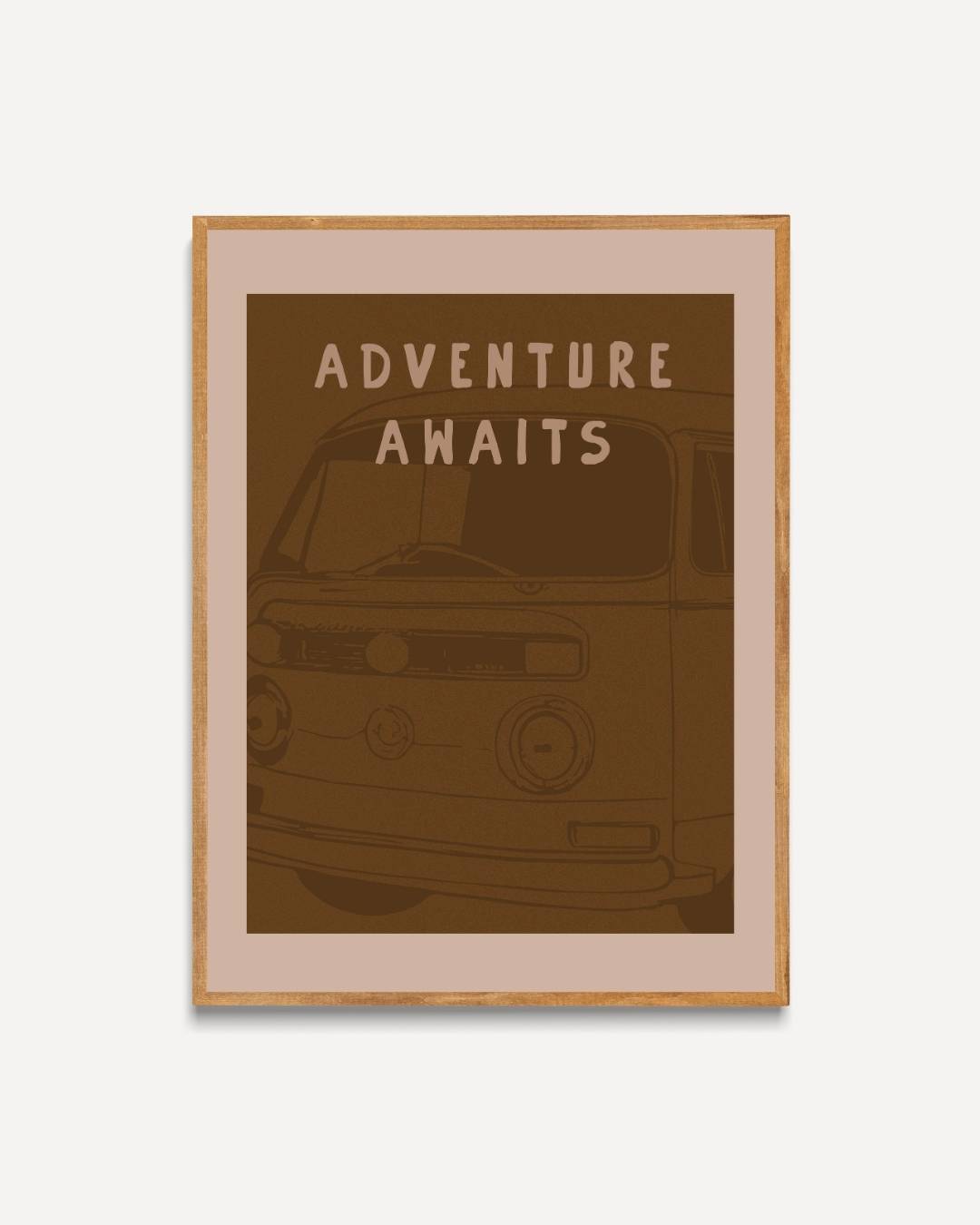 Vintage camper Poster – portret poster als wanddecoratie