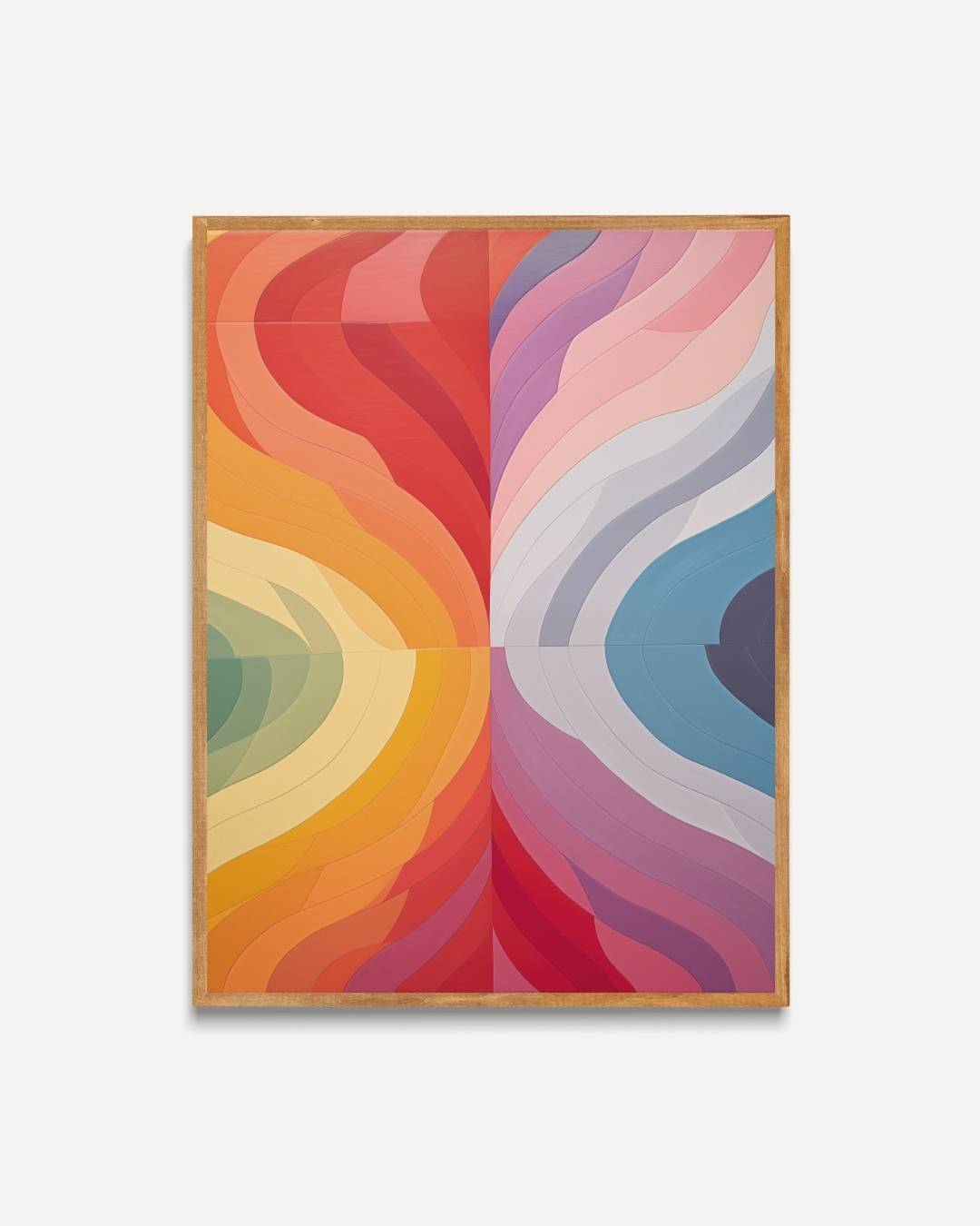 Vibrant color waves Poster – portret poster als wanddecoratie