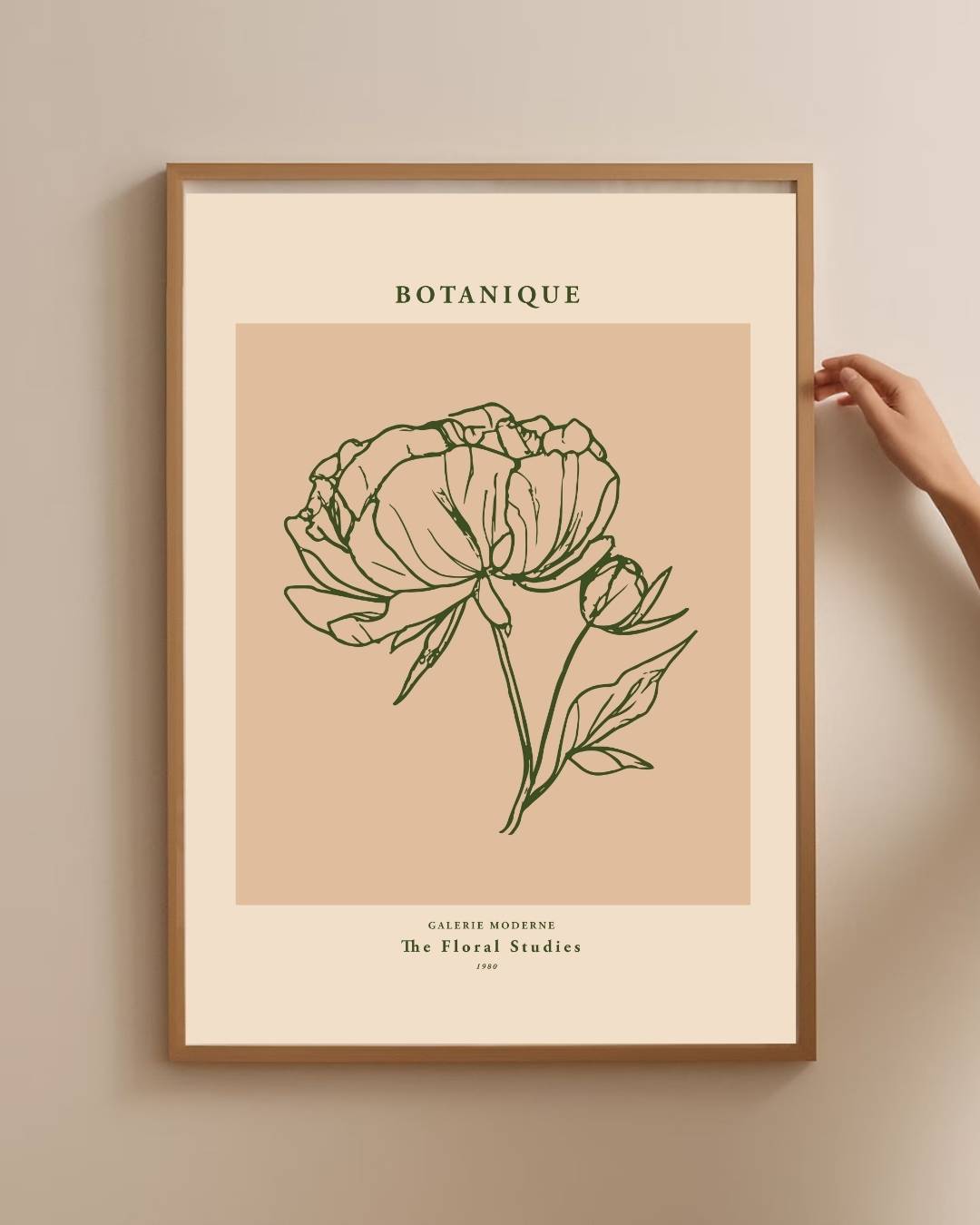 Flora botanische schets Poster – staande poster voor modern interieur