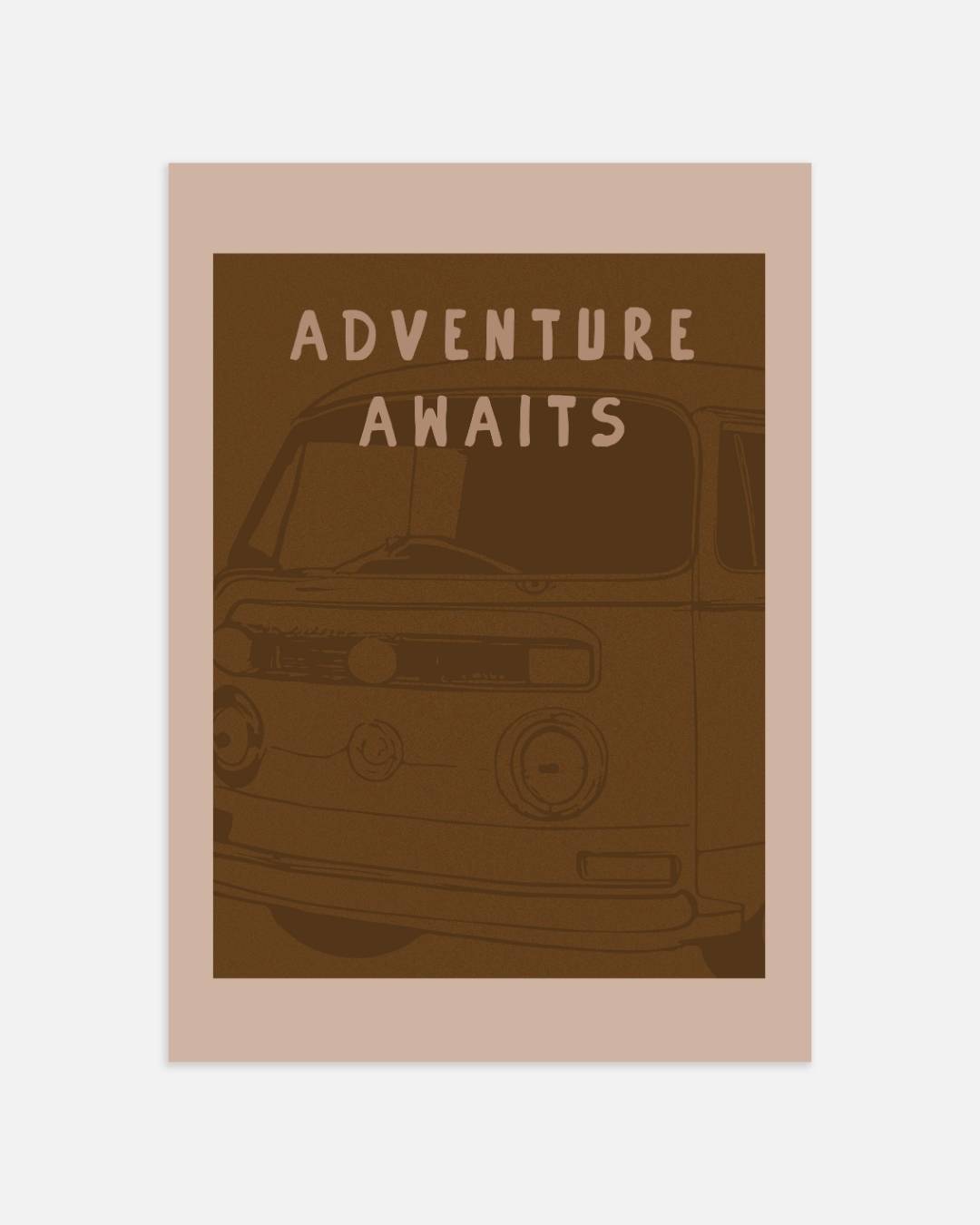 Vintage camper Poster – portret wanddecoratie van WallArtistic