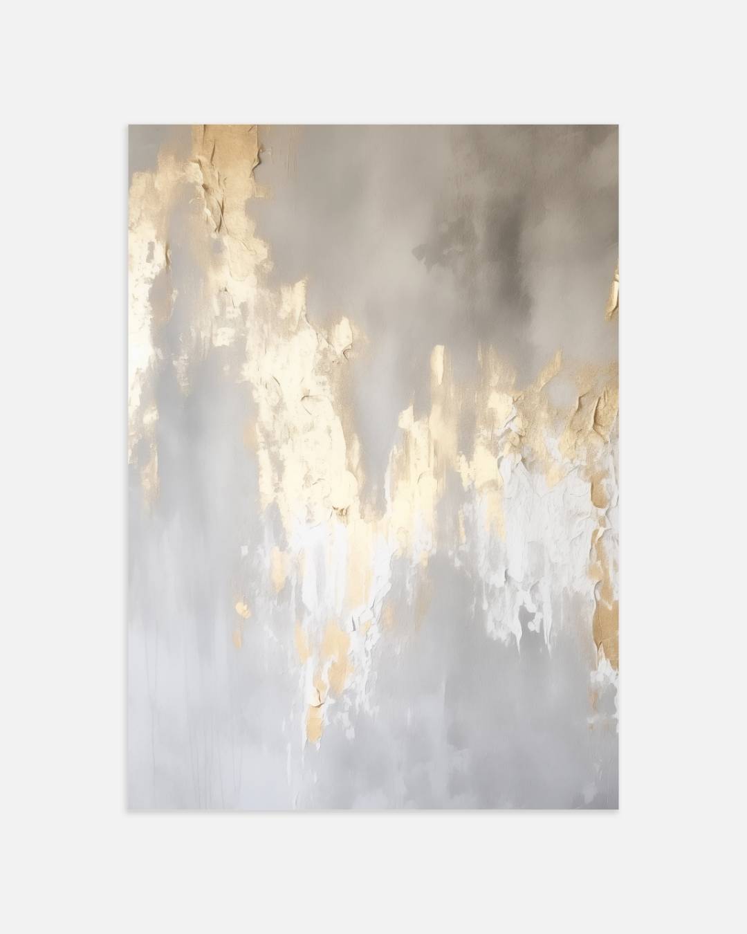 Luxe abstractie met goud Poster – portret wanddecoratie van WallArtistic