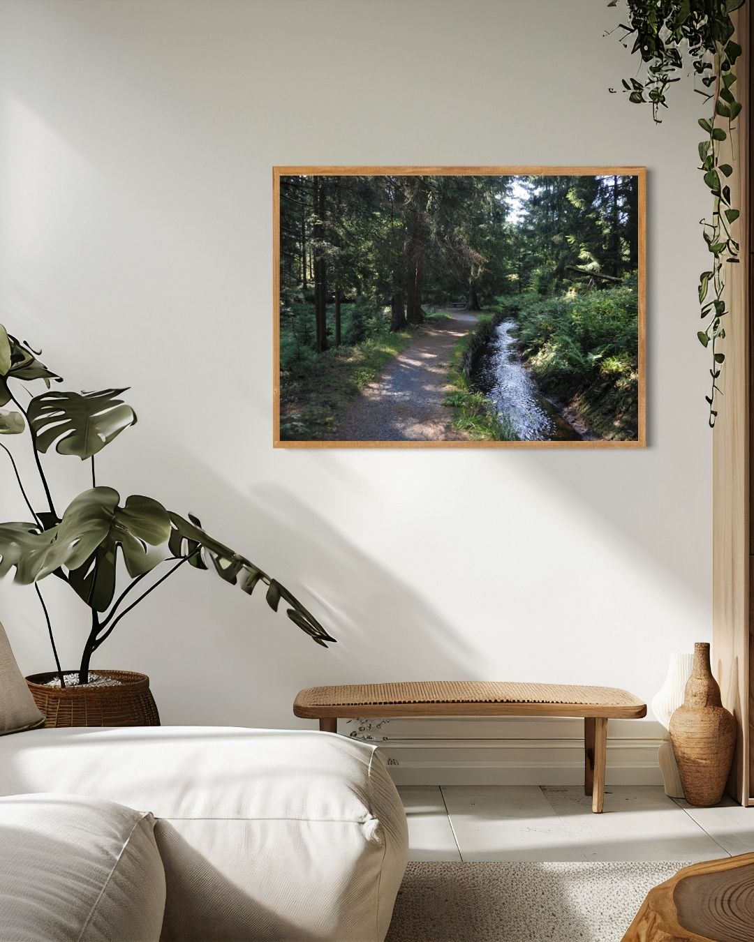 Boswandeling Poster – staande poster voor modern interieur