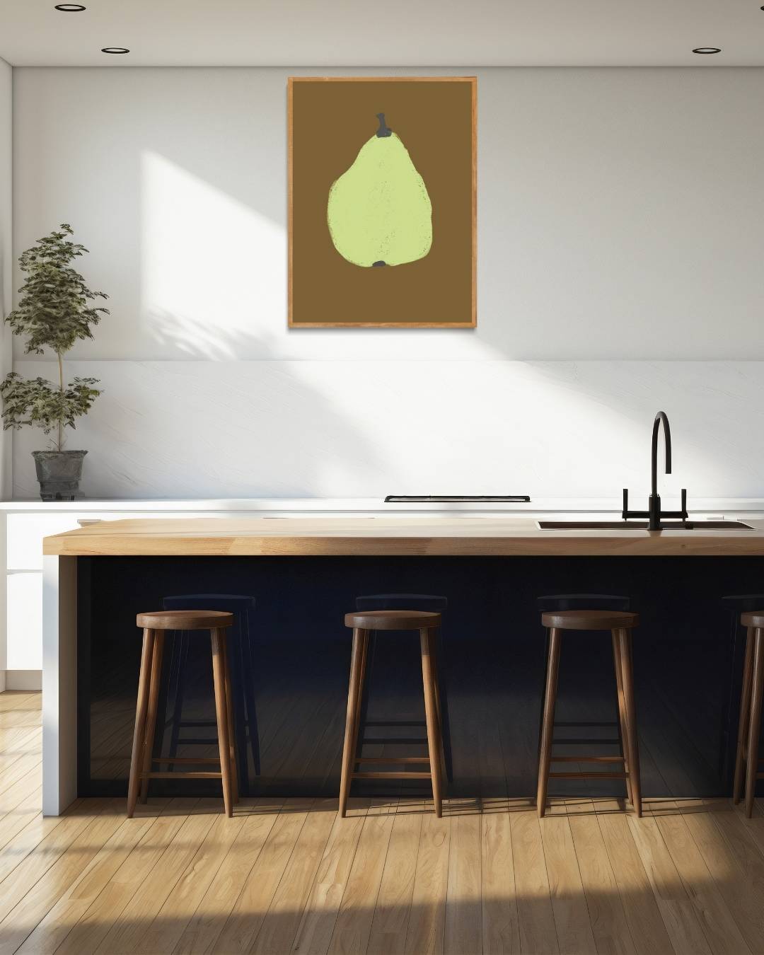 Peer illustratie Poster – staande poster voor modern interieur
