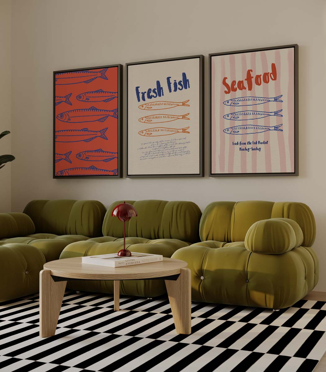 Visuele ode aan de zee – drieluik als wanddecoratie