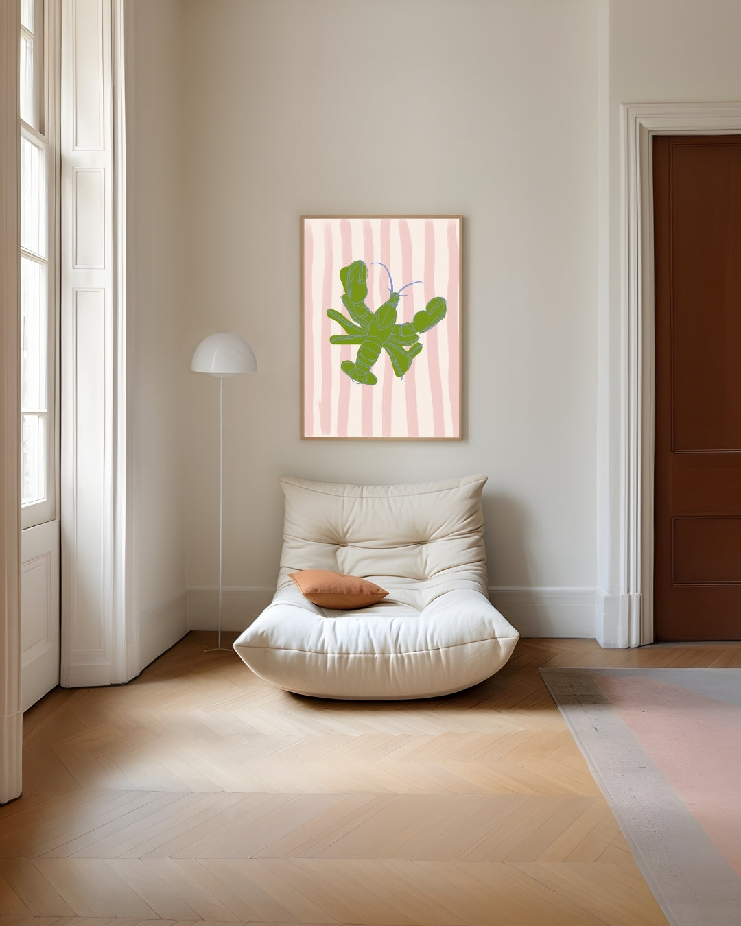 Groene Kreeft Poster – portret poster als wanddecoratie, afbeelding 4