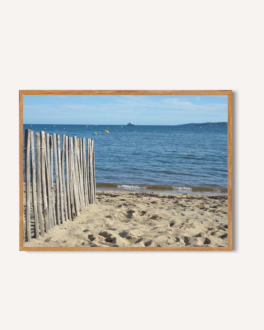 Rustiek strandzicht Poster – portret poster als wanddecoratie