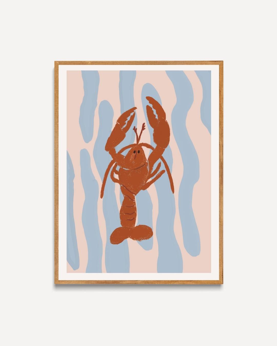 Kreeft in beweging Poster – portret poster als wanddecoratie