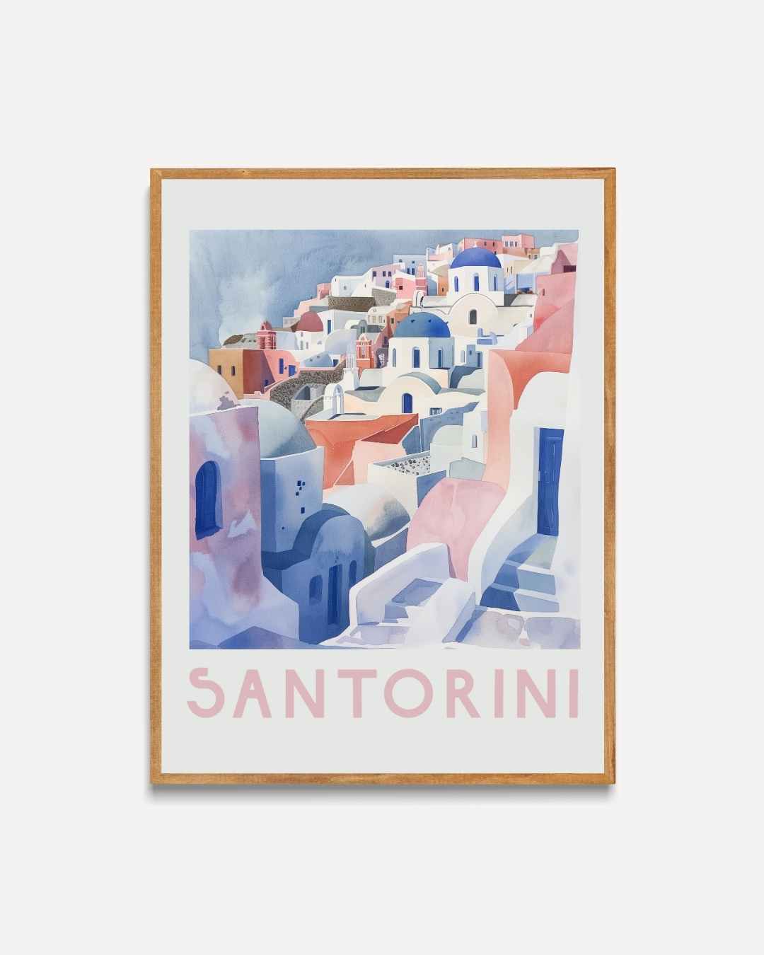 Santorini Dreamscape Poster – portret poster als wanddecoratie