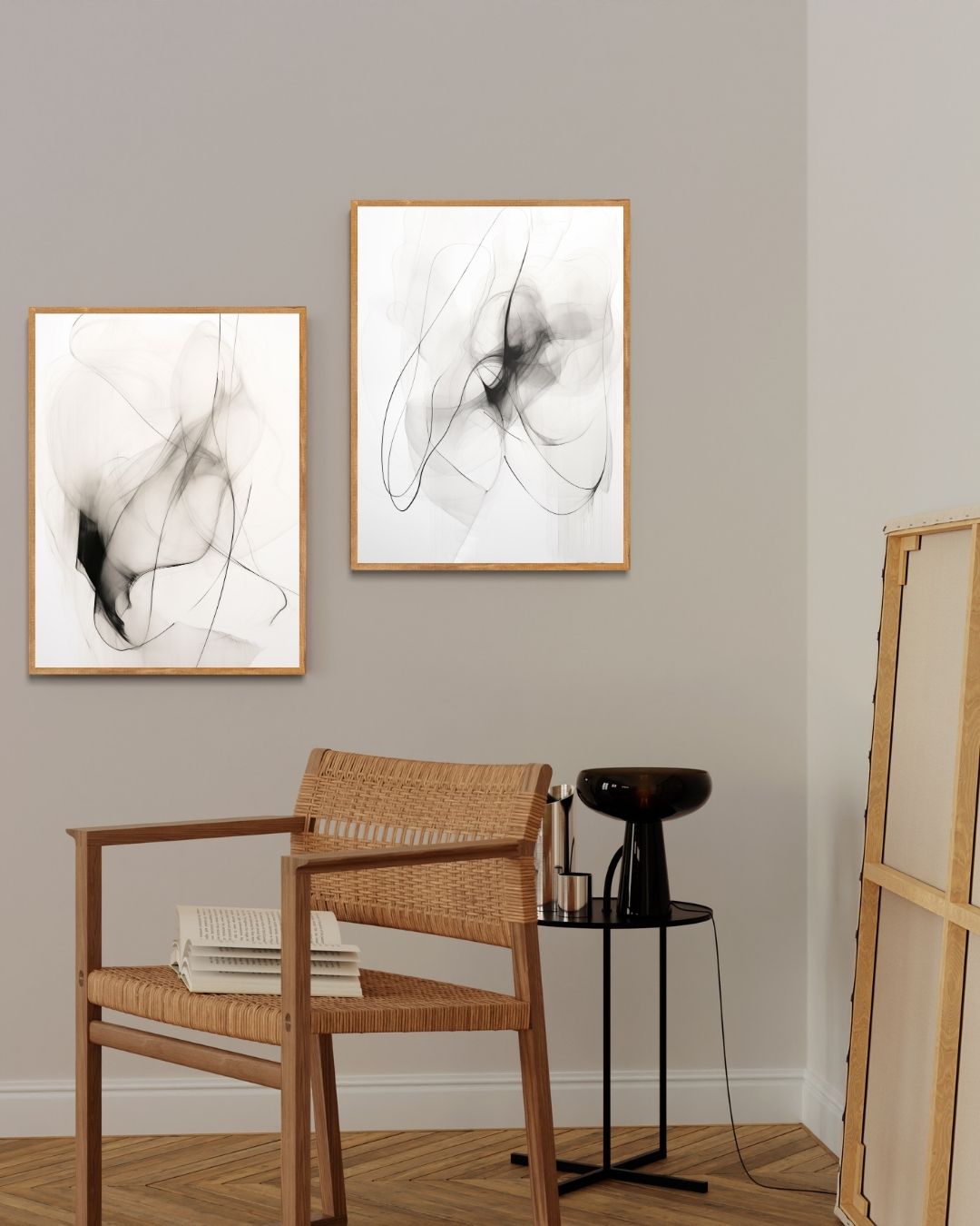 Abstracte Schaduw Posterset – 2-luik posterset als wanddecoratie