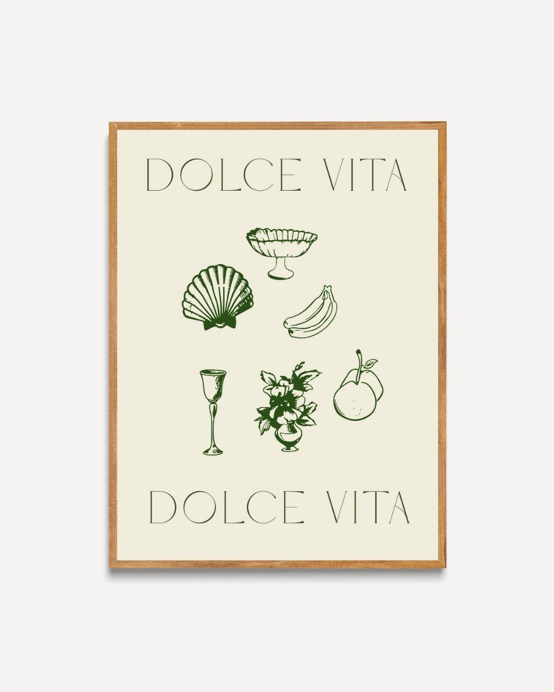 Dolce Vita stilleven Poster – portret poster als wanddecoratie