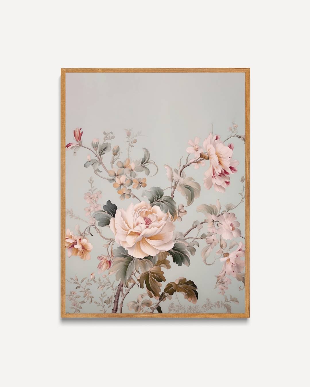 Klassieke bloemenillustratie Poster – portret poster als wanddecoratie