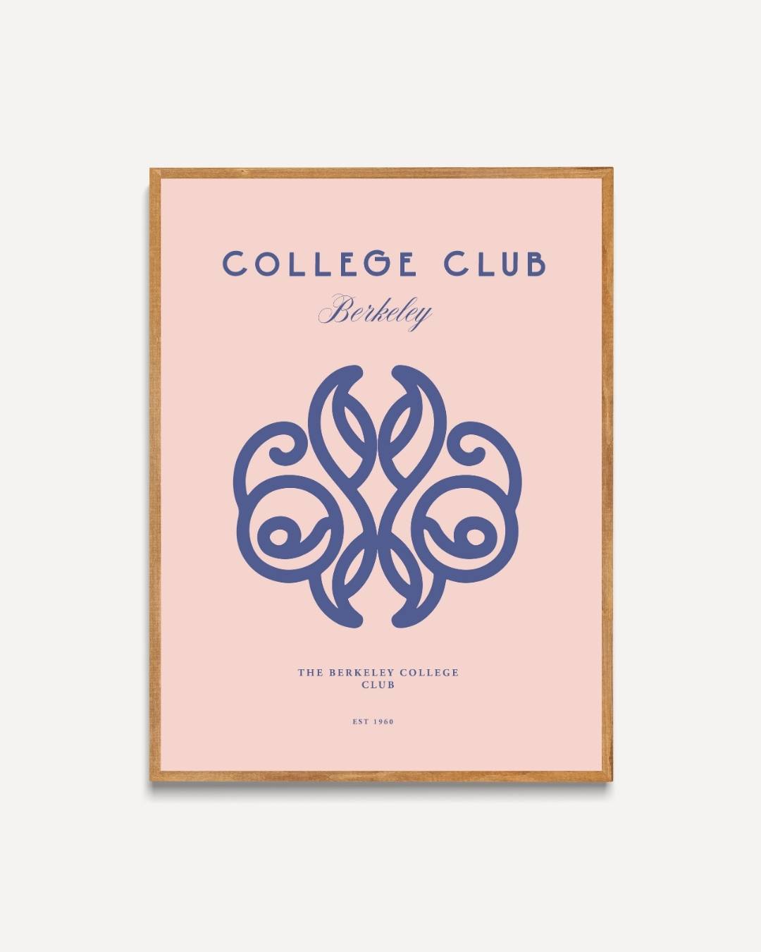College Club Berkeley Poster – portret poster als wanddecoratie